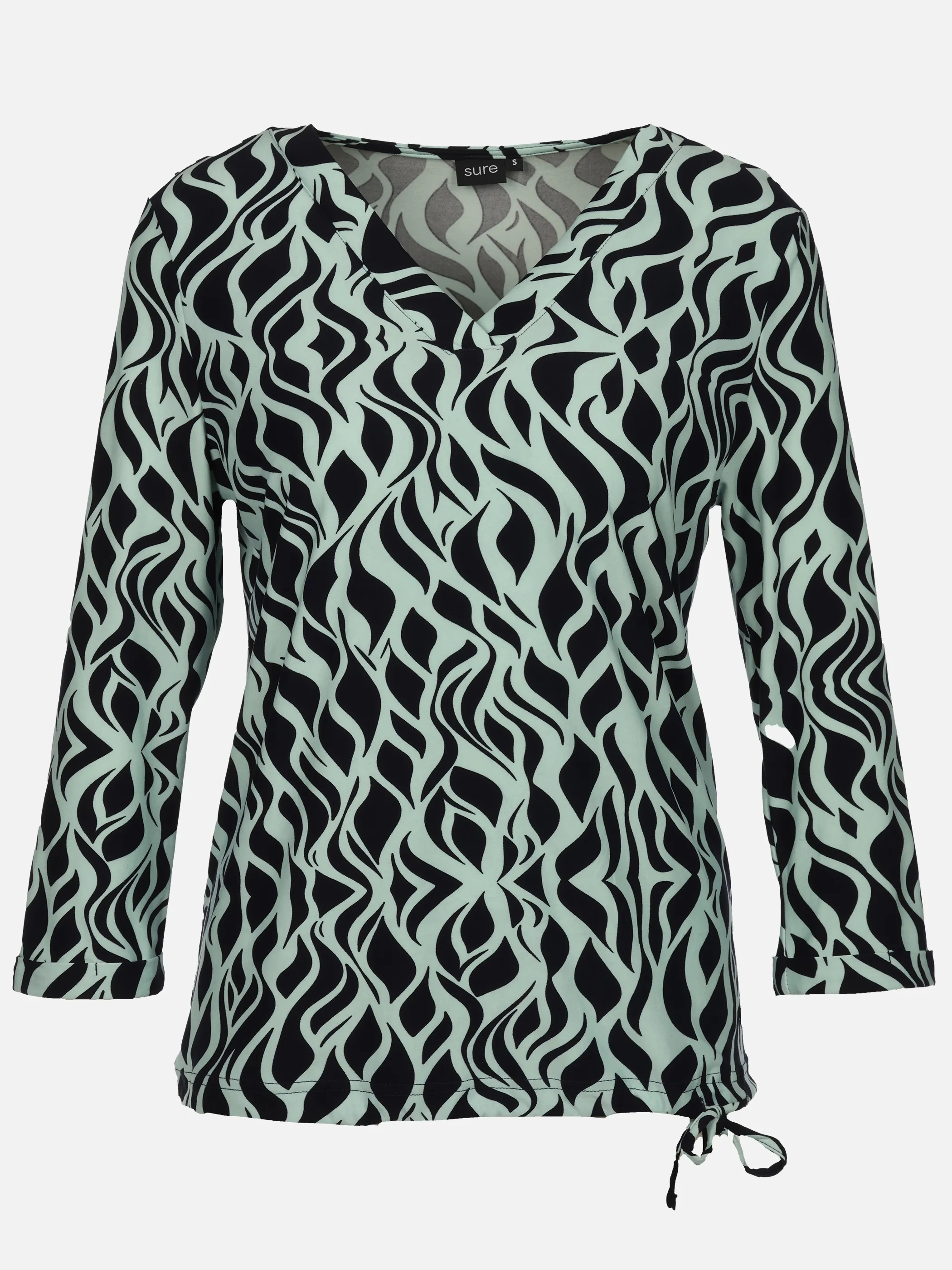 Sure Da-Shirt m. Alloverprint Türkis 922855 ICY MORN 1
