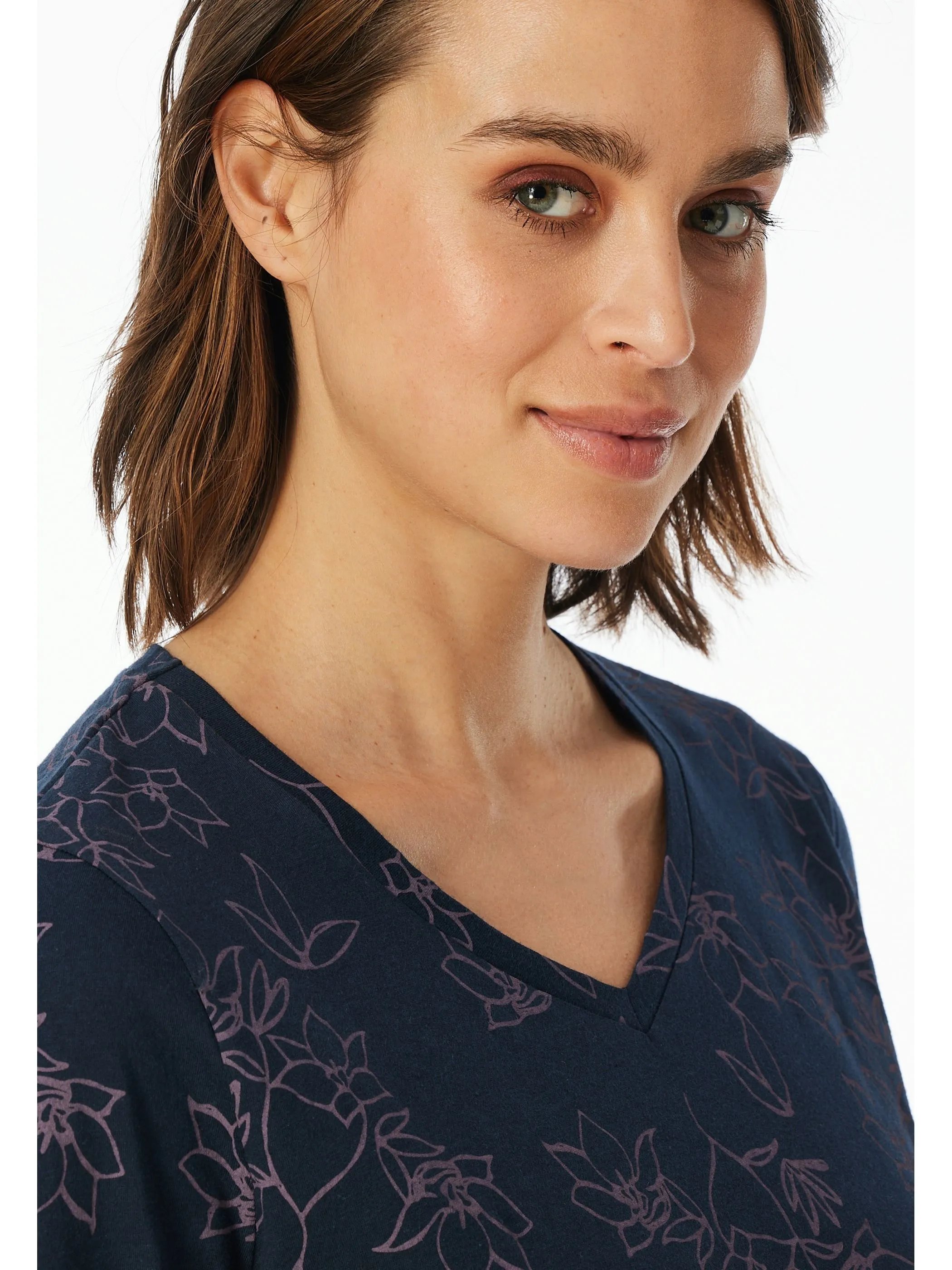 UNCOVER by Schiesser 182851 Sleepshirt 1/1 Arm, 95c Blau 914231 804 3