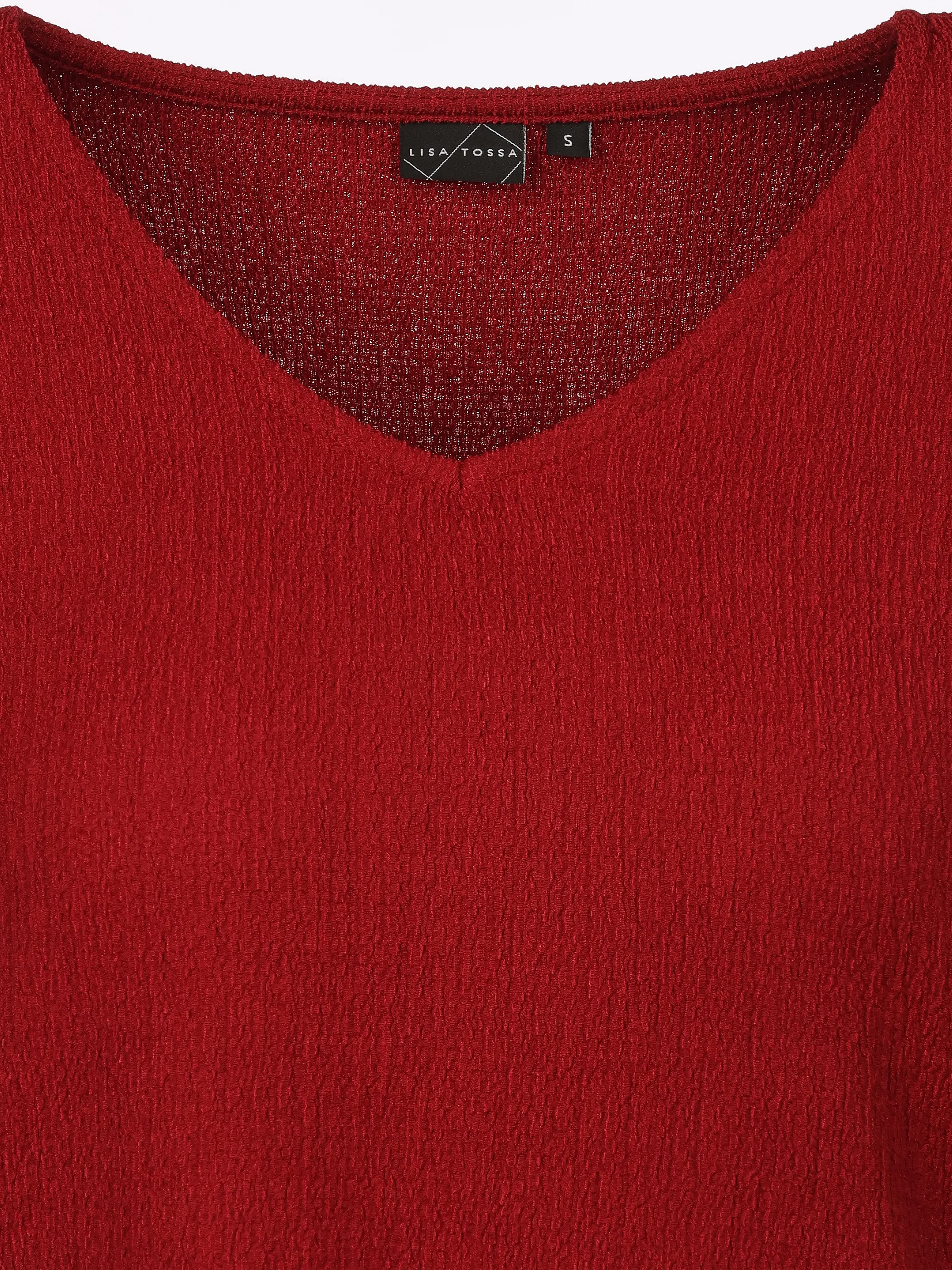Lisa Tossa Da-Crepe-Top Rot 924896 RHUBARB 3
