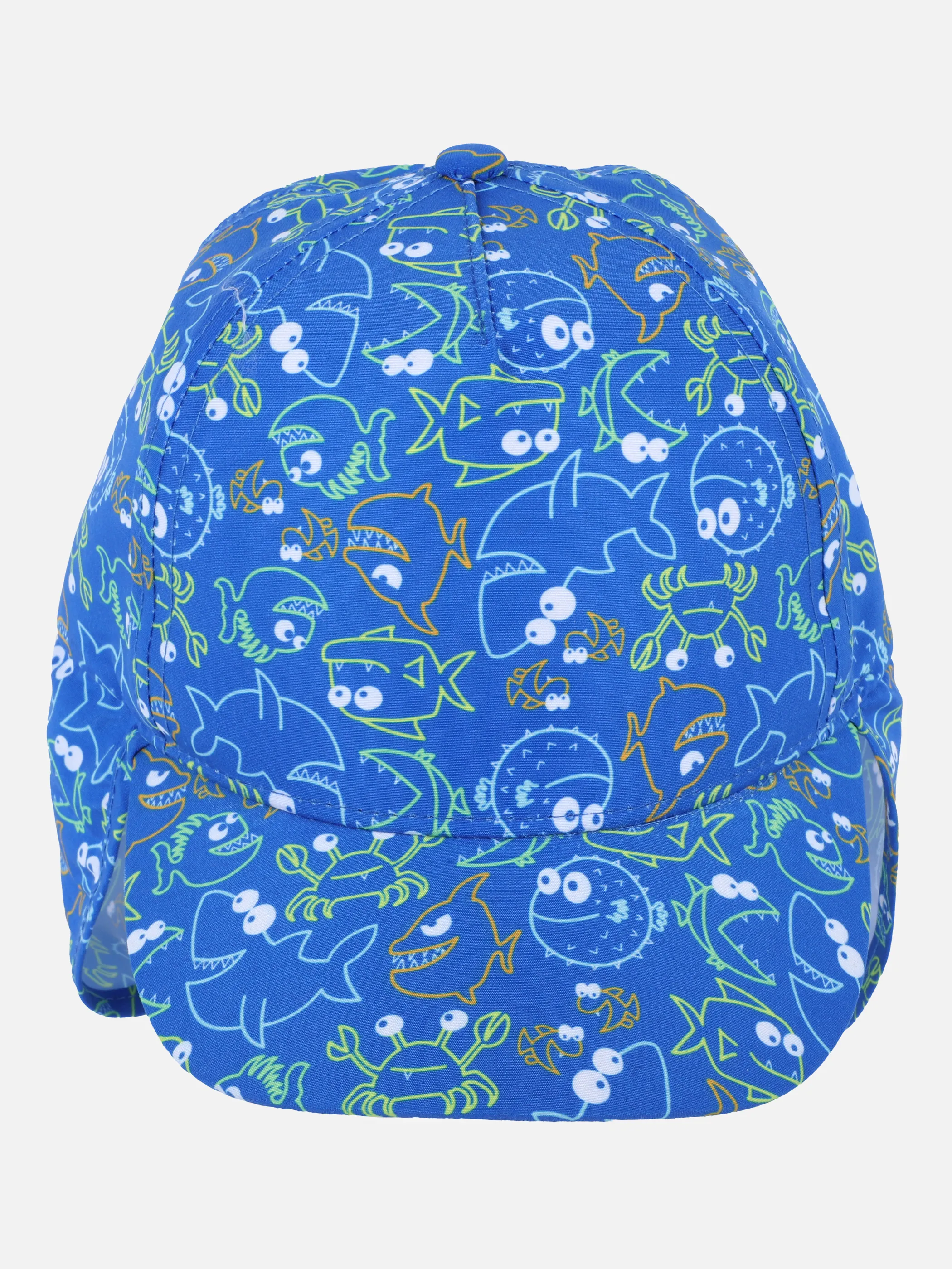 Stop + Go Kn-Cap, Fisch-Print Blau 862424 BLAU 1 Stop + Go Kn-Cap, Fisch-Print Blau 862424 BLAU 1