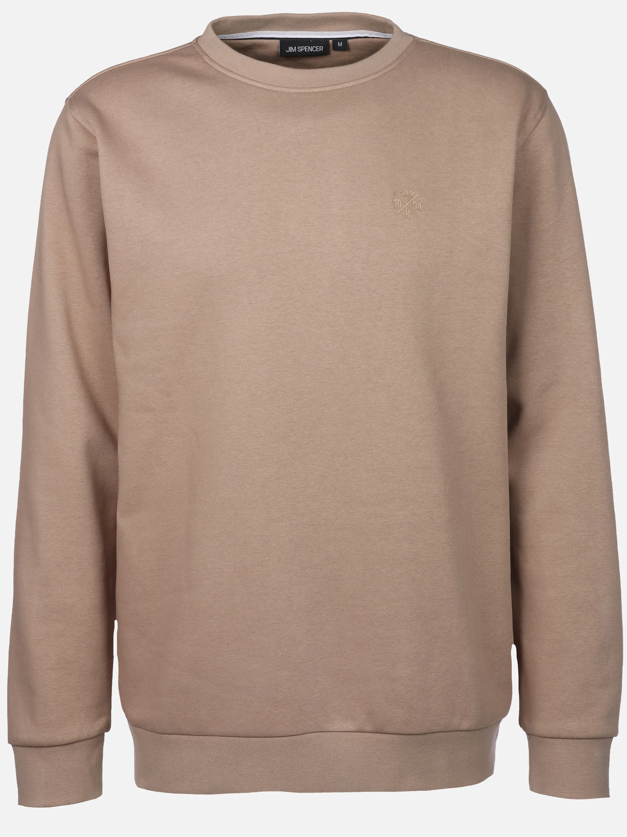 Jim Spencer He. Sweatshirt uni seasonal Grau 919313 STONE 1