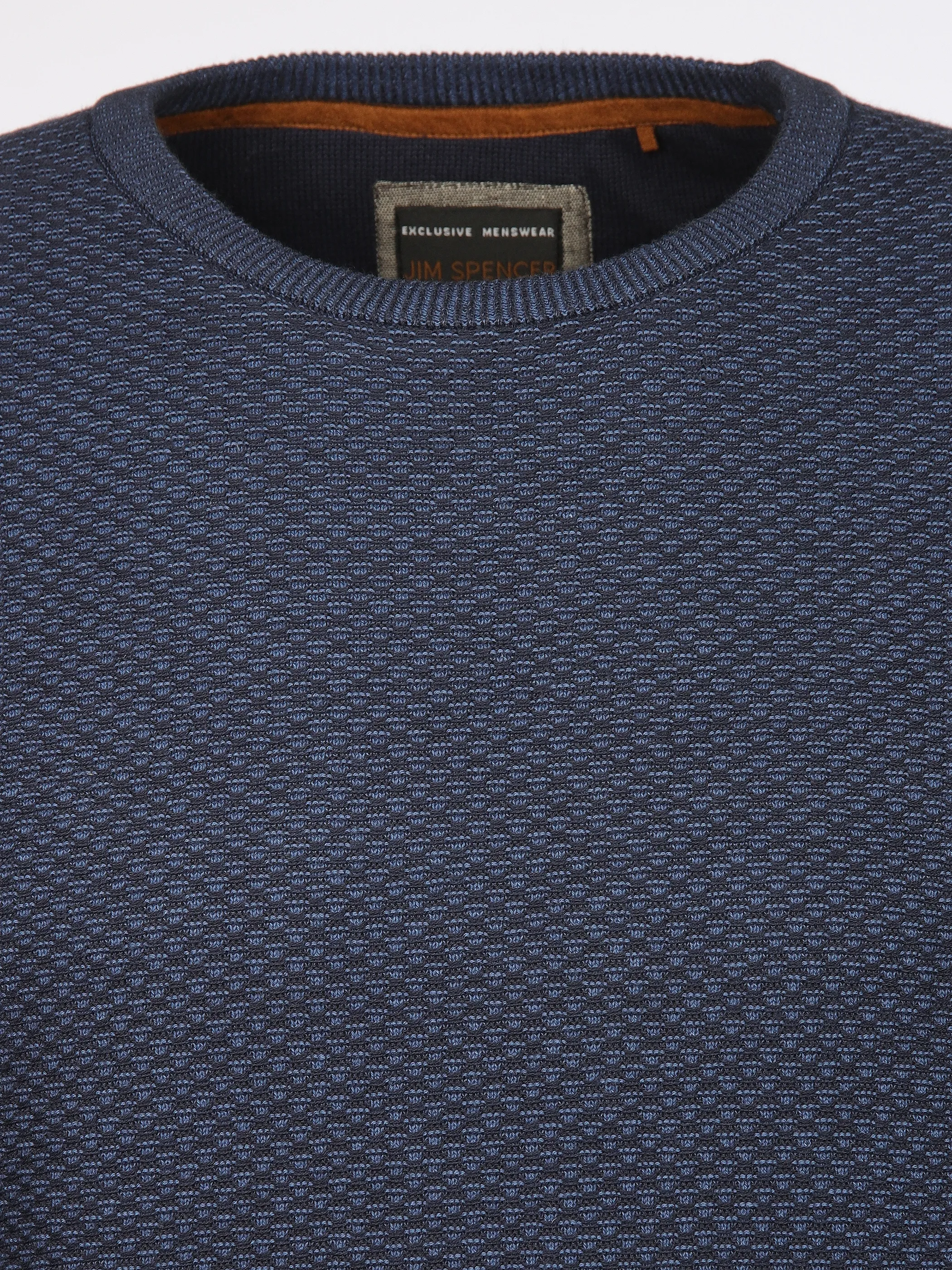 Jim Spencer He. Pullover Jacquard RH Blau 913330 NAVY 3