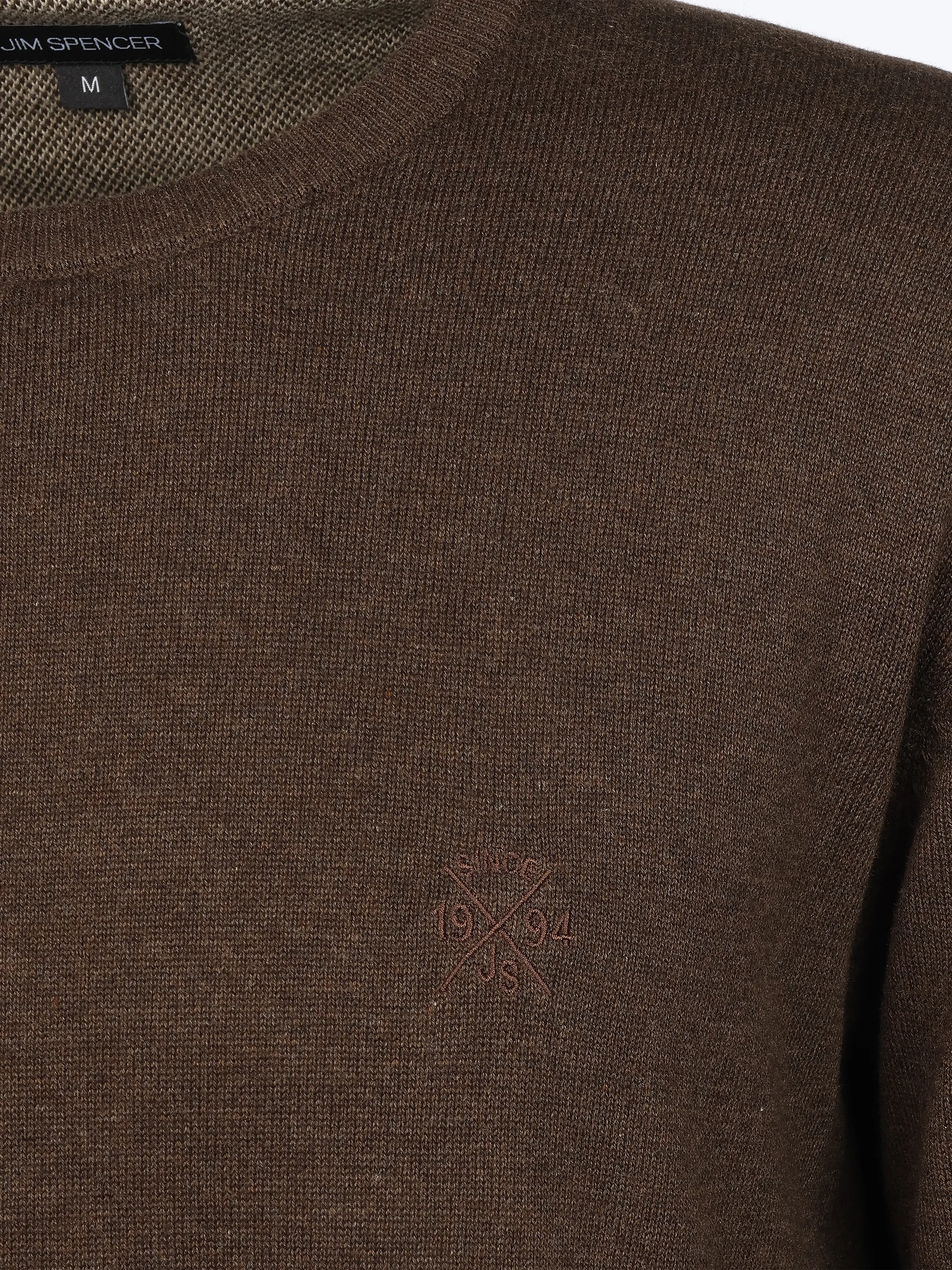 Jim Spencer He. Pullover Seasonal Braun 930160 BROWN MEL 3