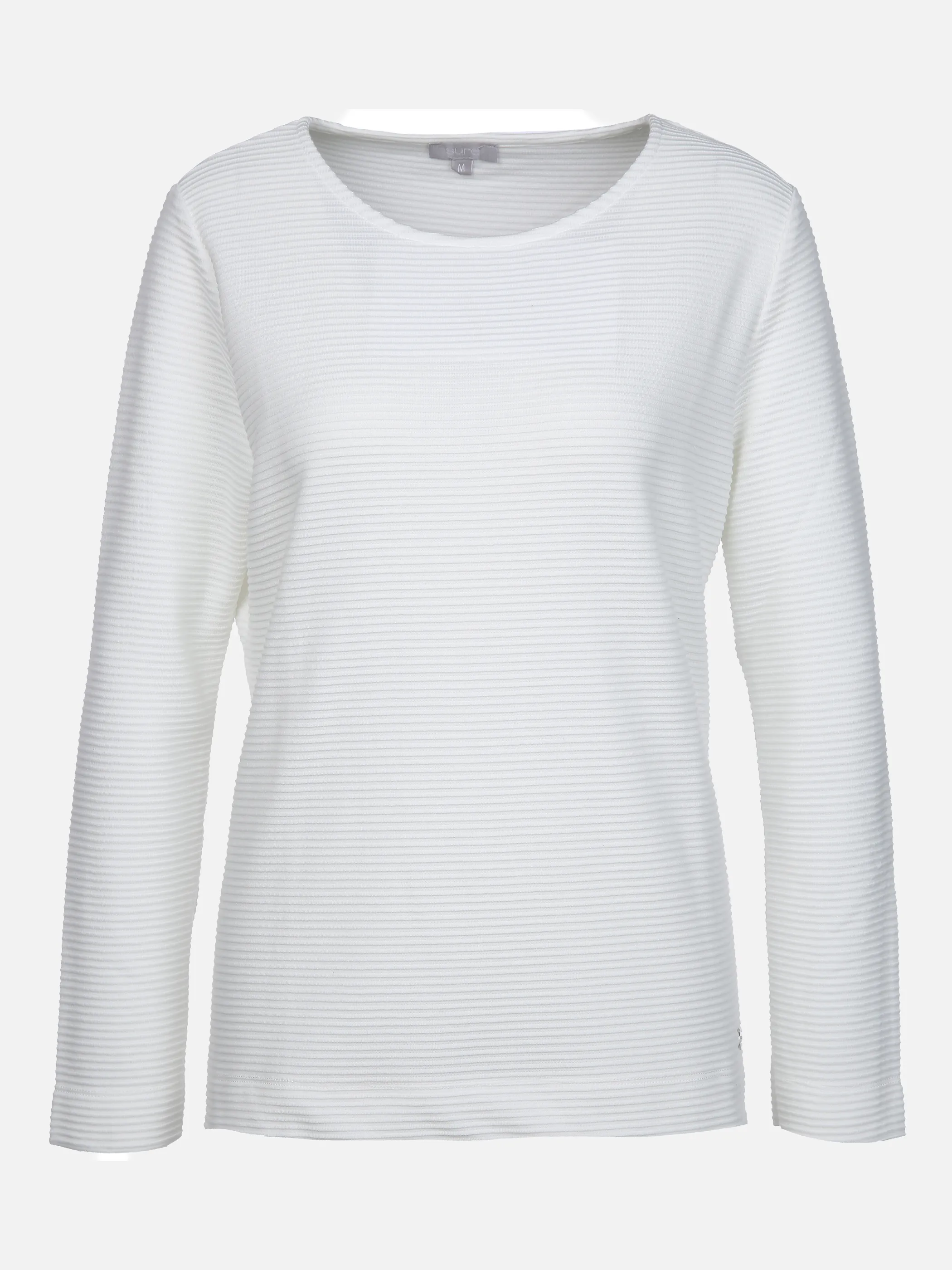 White Ripp AWG Mode - Damen Sweatshirt in Ripp-Optik | noSize | 851515-offwhite