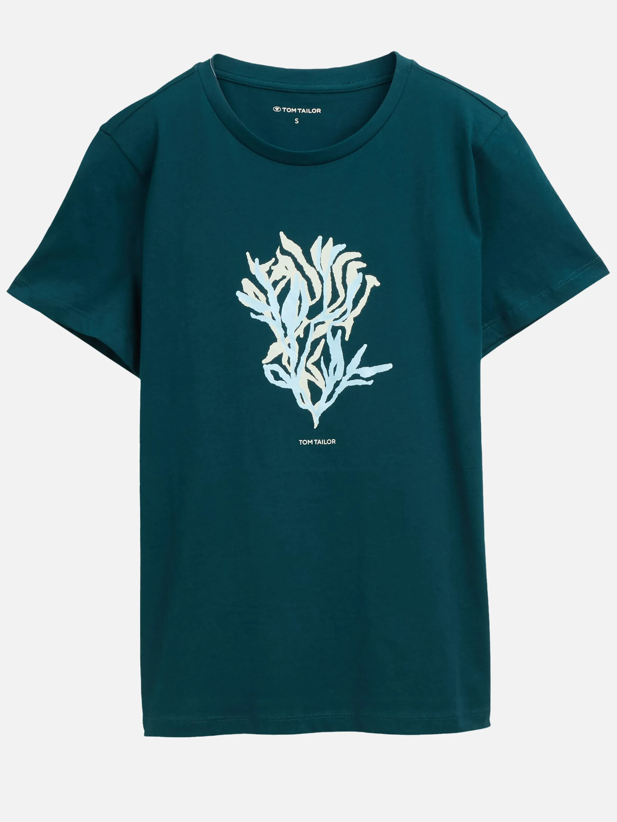 Tom Tailor 1046437 T-shirt basic with print Grün 910035 27528 1 Tom Tailor 1046437 T-shirt basic with print Grün 910035 27528 1