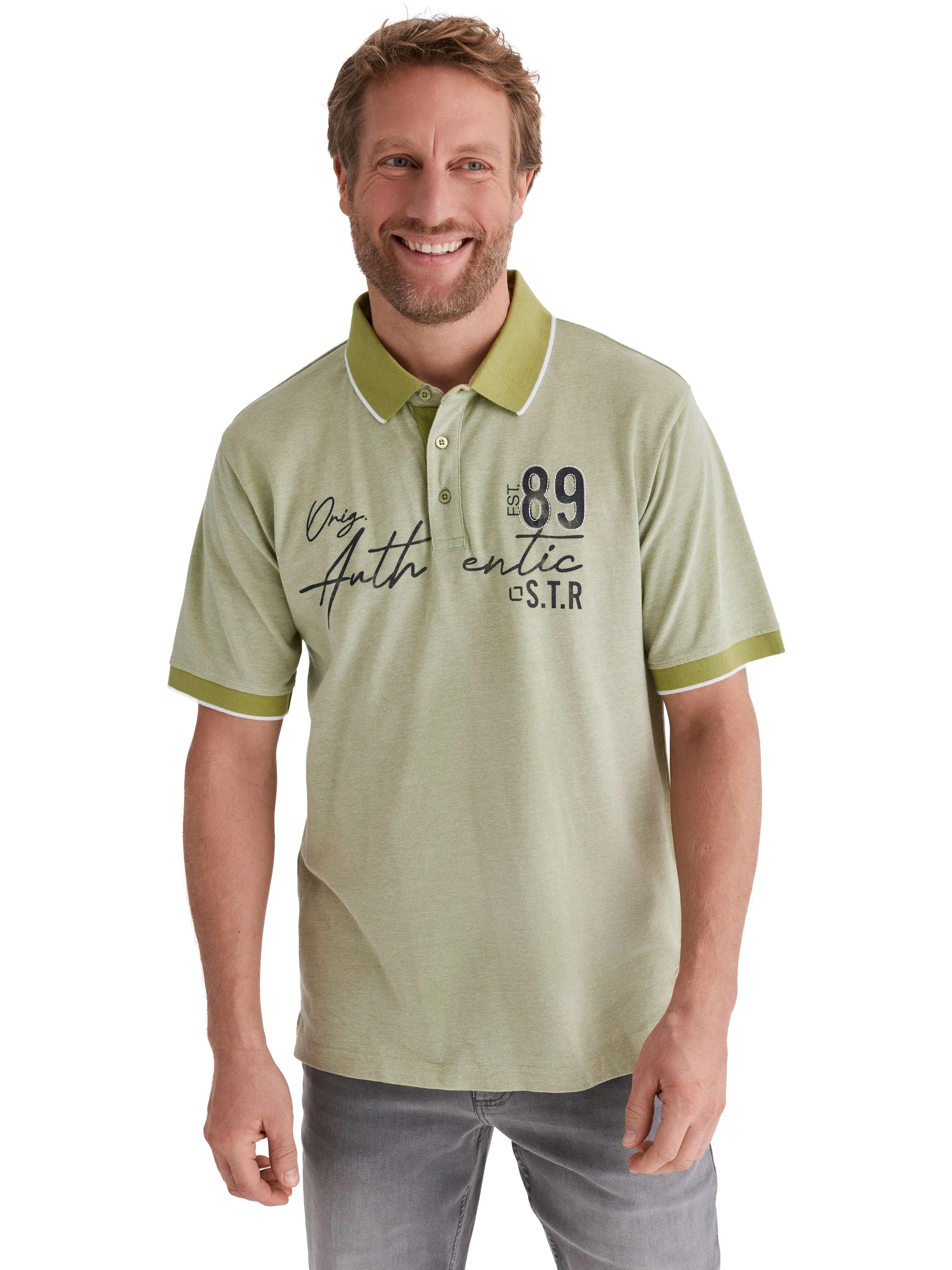 Stooker HAKA 74101210005352 He. Poloshirts, Grün 928379 5352 1