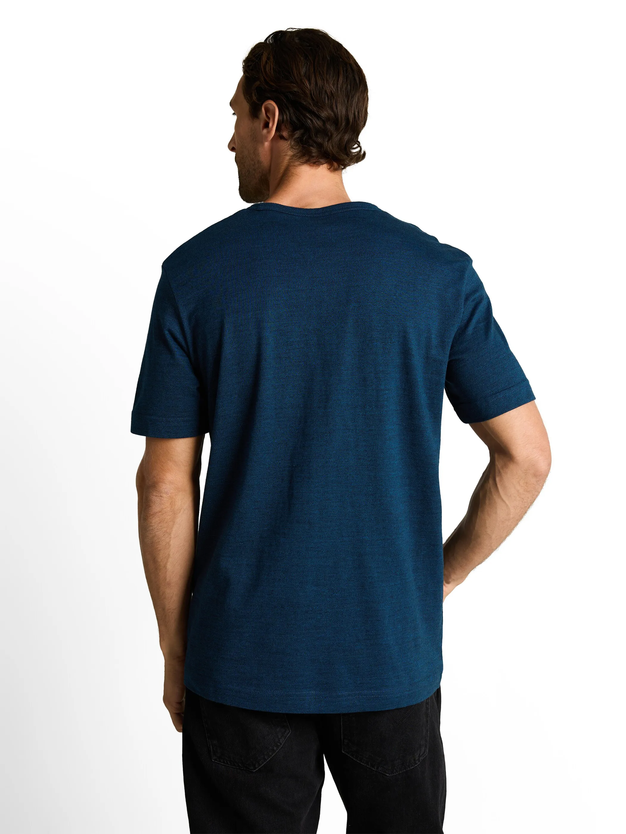 Tom Tailor 1050602 NOS printed fine stripe t-shirt Blau 922103 40036 2