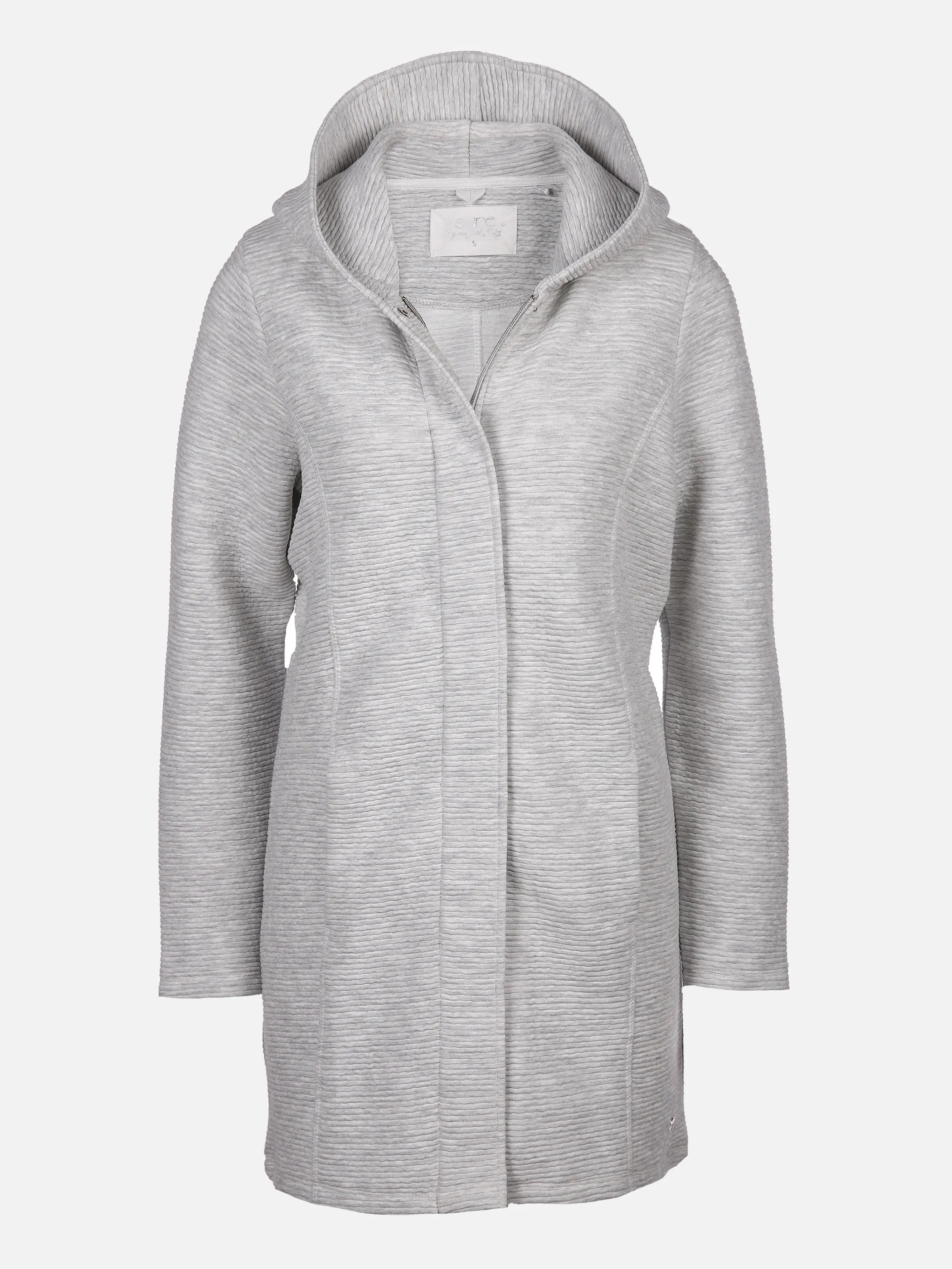 Sure Da-Cardigan m. Kapuze Grau 830136 SILVER MEL 1