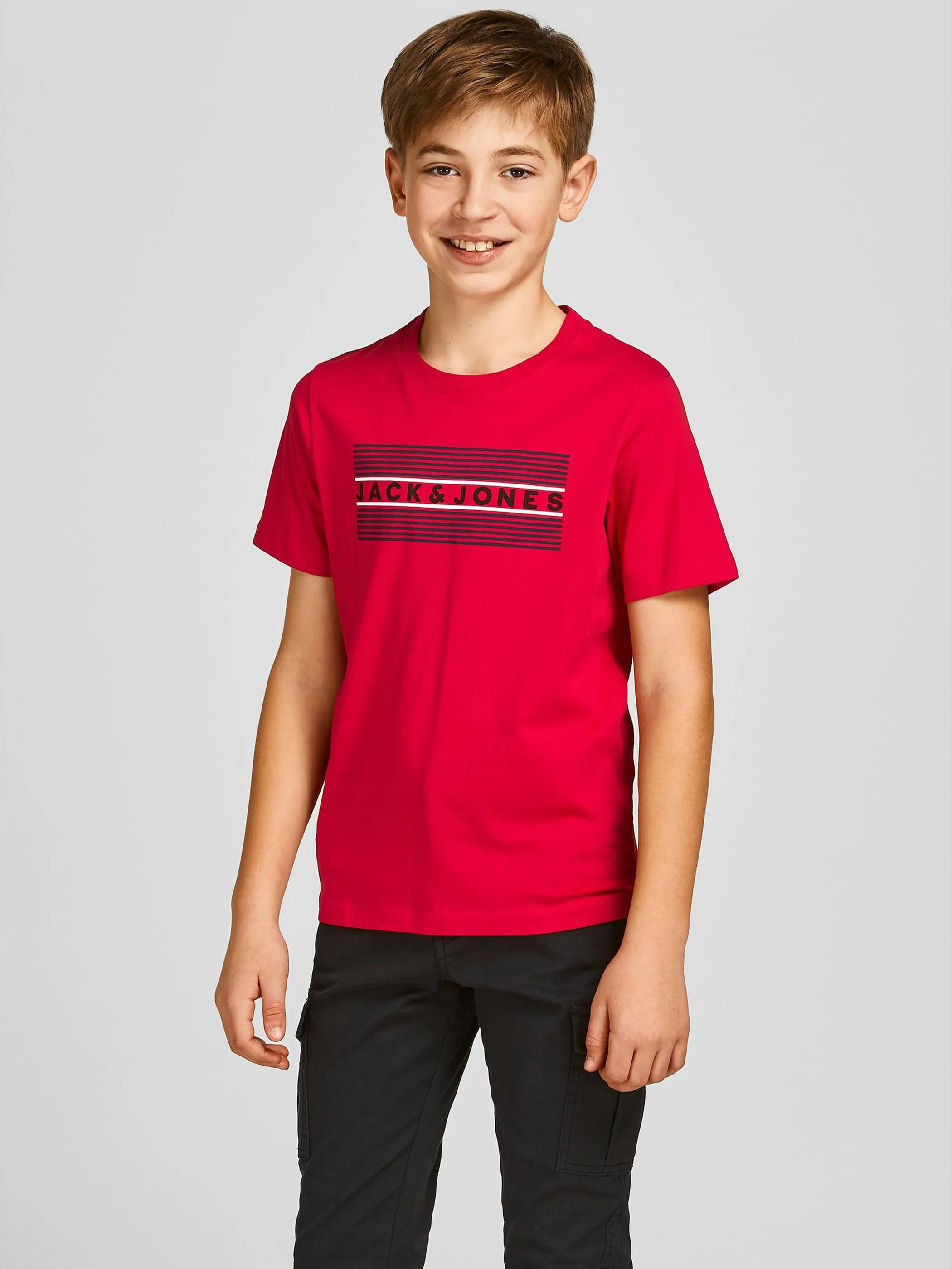 Jack&Jones Junior 12152730 JJECORP LOGO TEE SS C Rot 848088 229136006 5