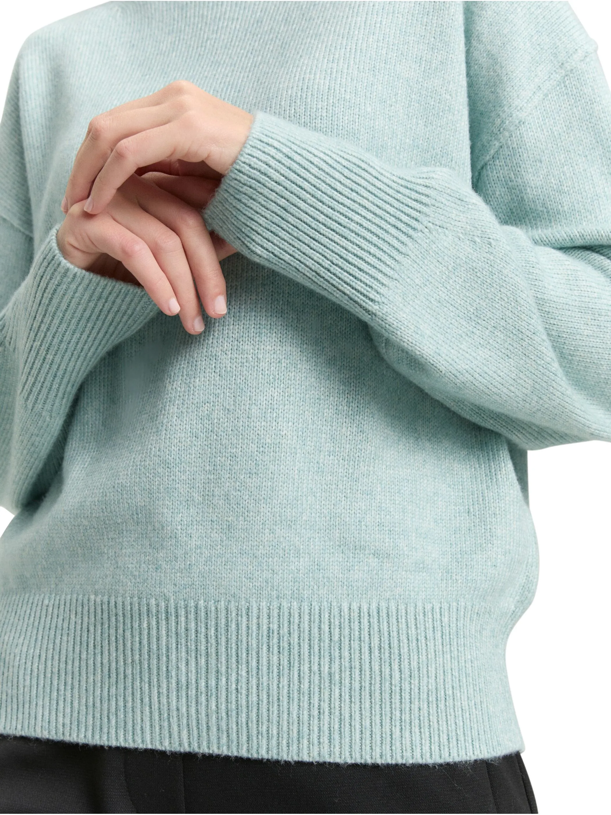 Tom Tailor 1049190 knit mock-neck Grün 918875 39067