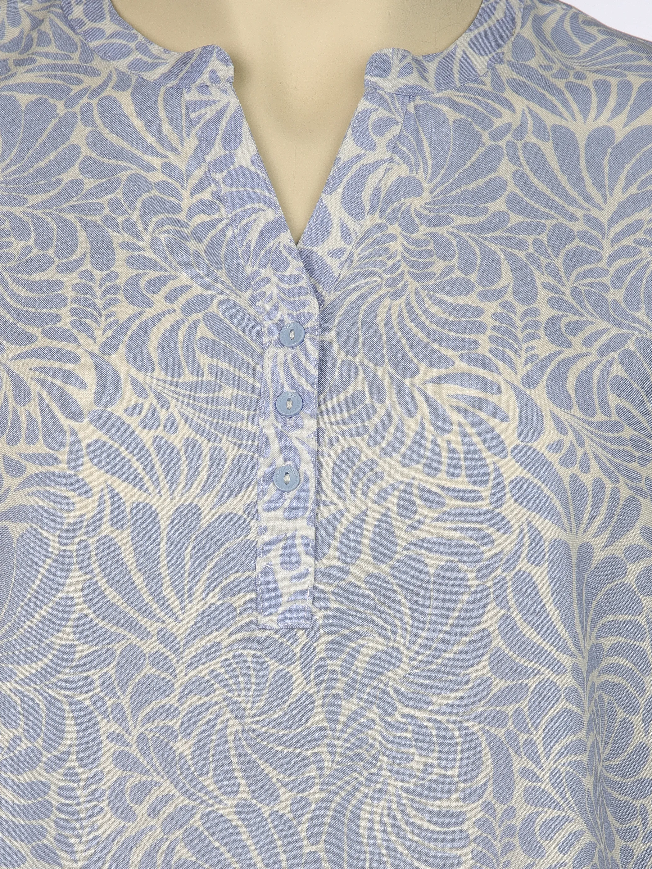 Sonja Blank Da-gr.Gr. Bluse, 3/4 Arm Blau 905662 BL/WE 3