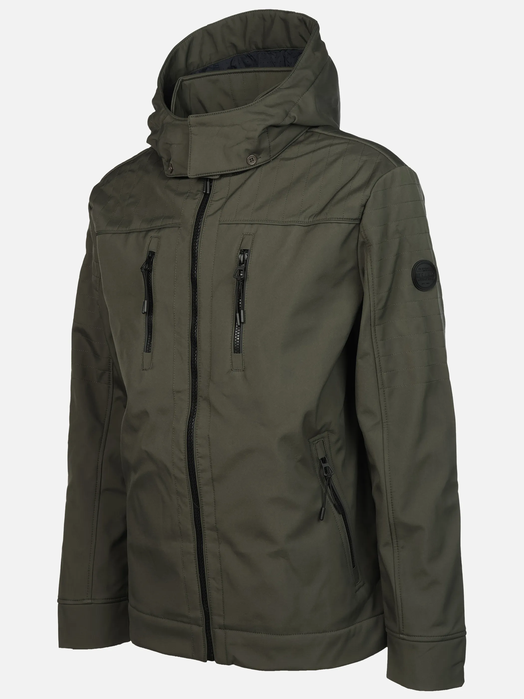 Jim Spencer He. Softshelljacke mit Kapuze Oliv 912653 OLIVE 3