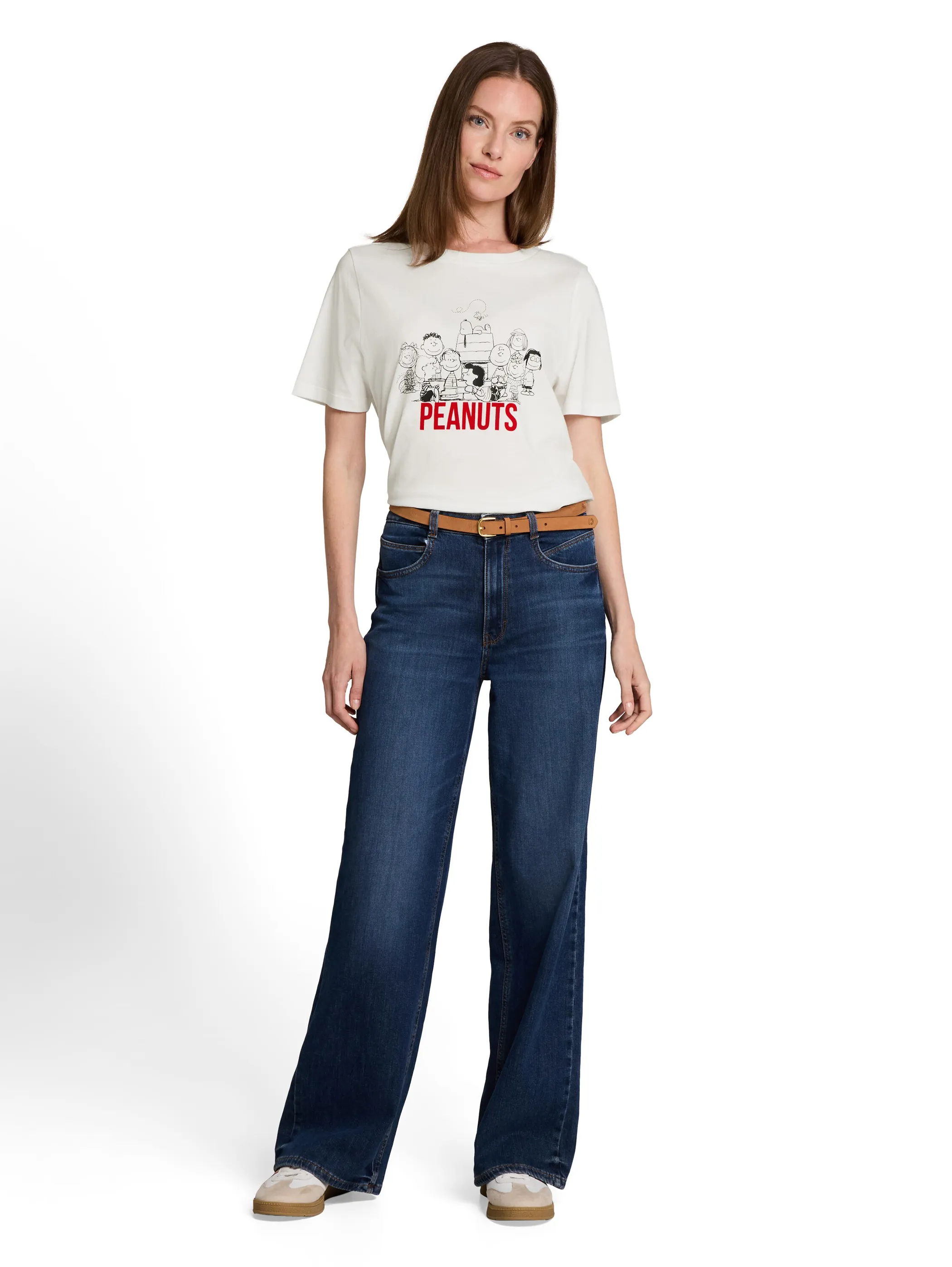 Tom Tailor 1053496 T-shirt crew neck frontprint peanuts Weiß 934173 10315 1