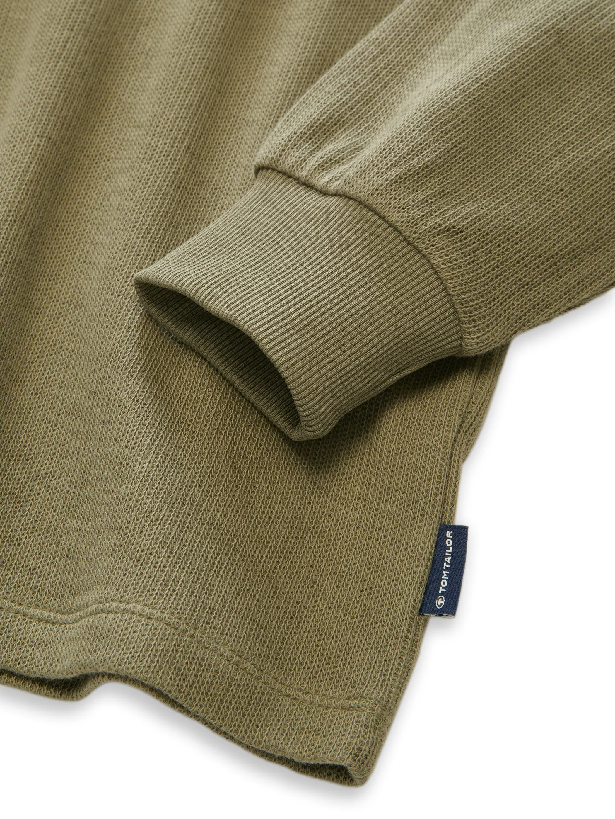 Tom Tailor 1052399 oversize badge longsleeve Grün 934506 10905 3