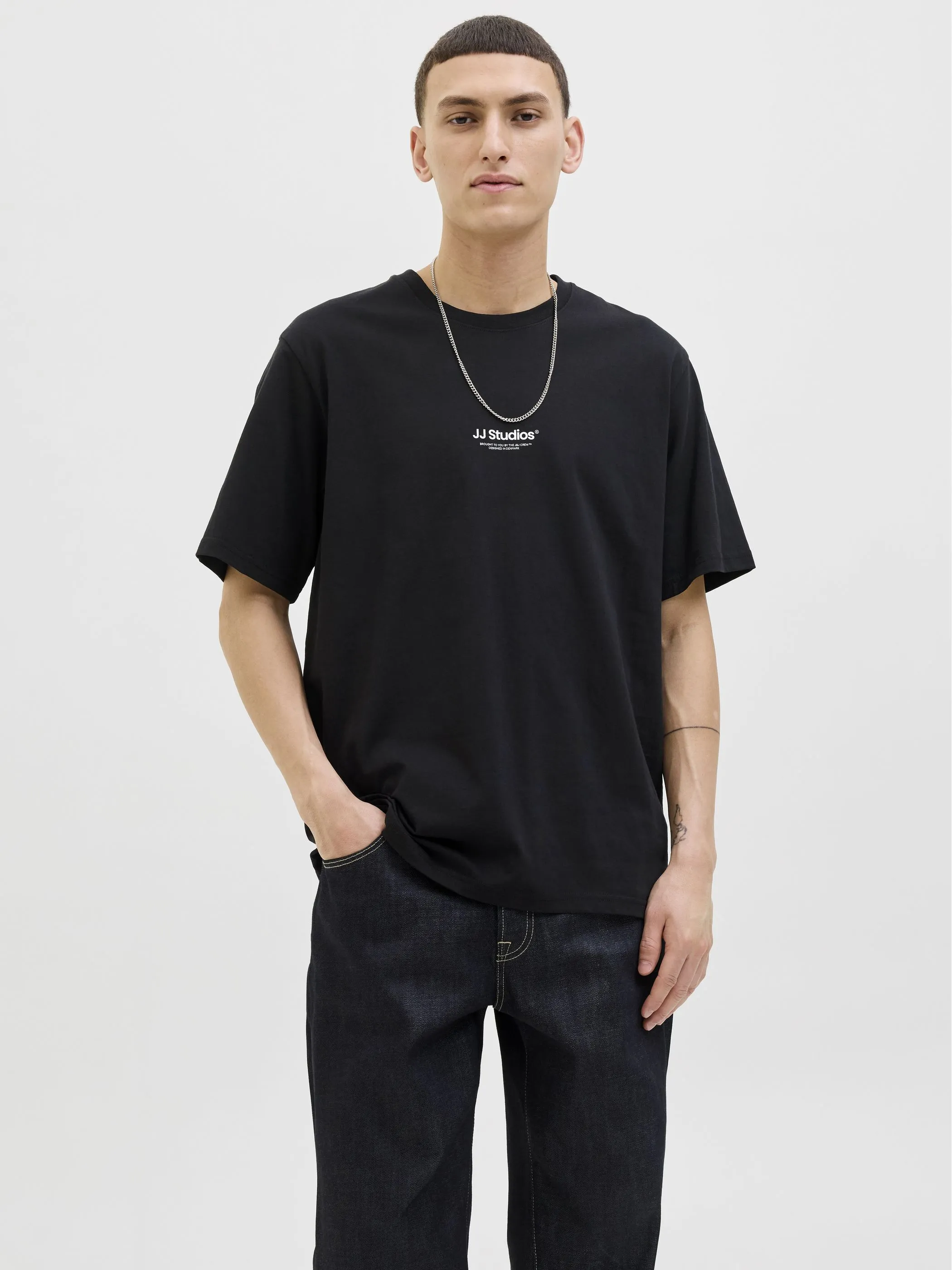Jack Jones 12278787 JJESOHO TEE SS CREW N Schwarz 912425 178012 5