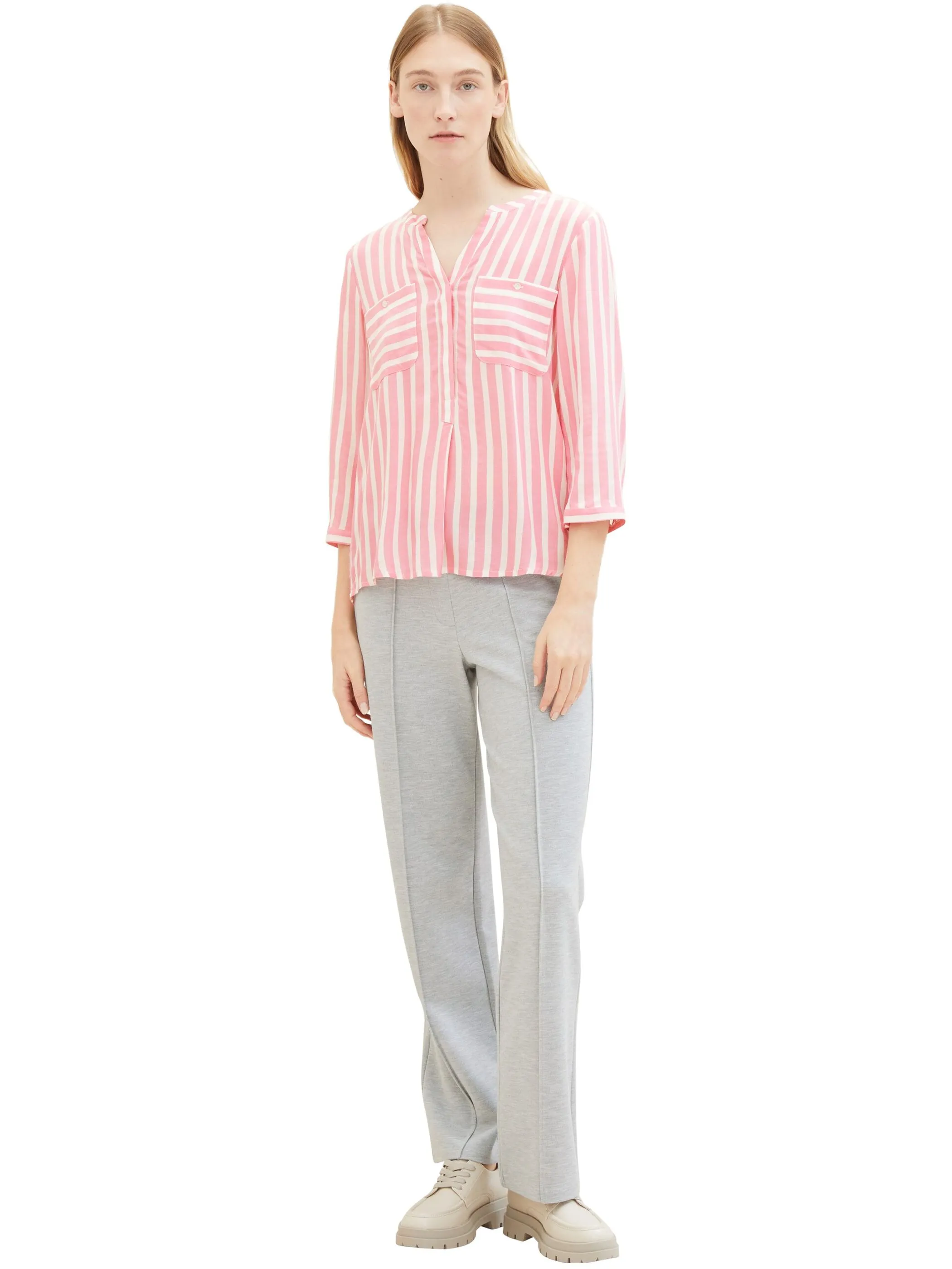 Tom Tailor 1016190 blouse striped Pink 849385 35245 4