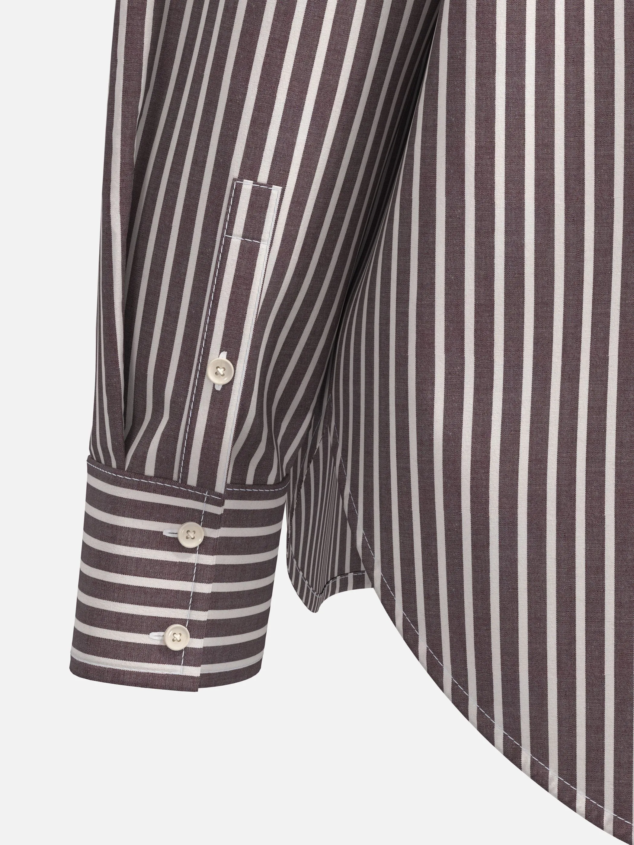 Sonja Blank Da-gr.Gr. Hemdbluse gestreift Rot 929996 AUBERGINE 5