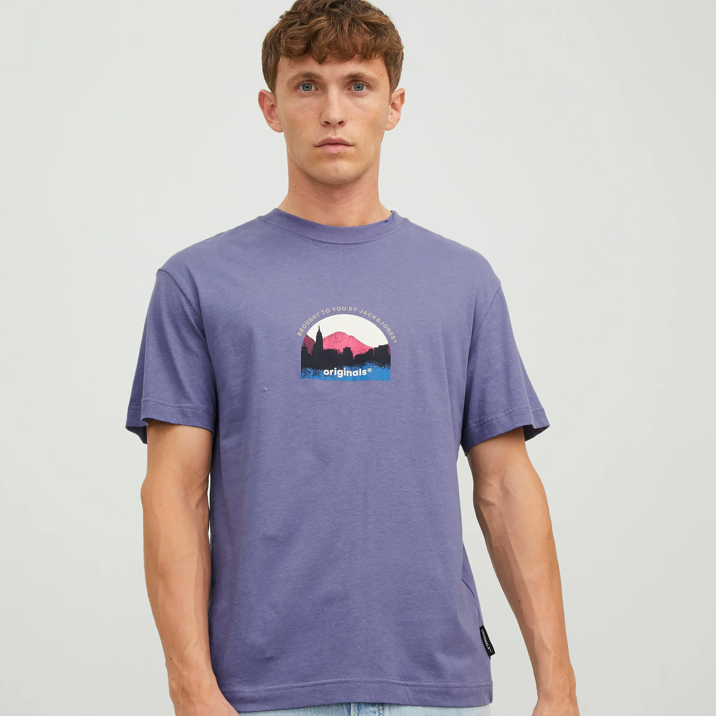 Jack Jones 12242048 JORSILVERLAKE GRAPHIC Lila 883653 176871 2