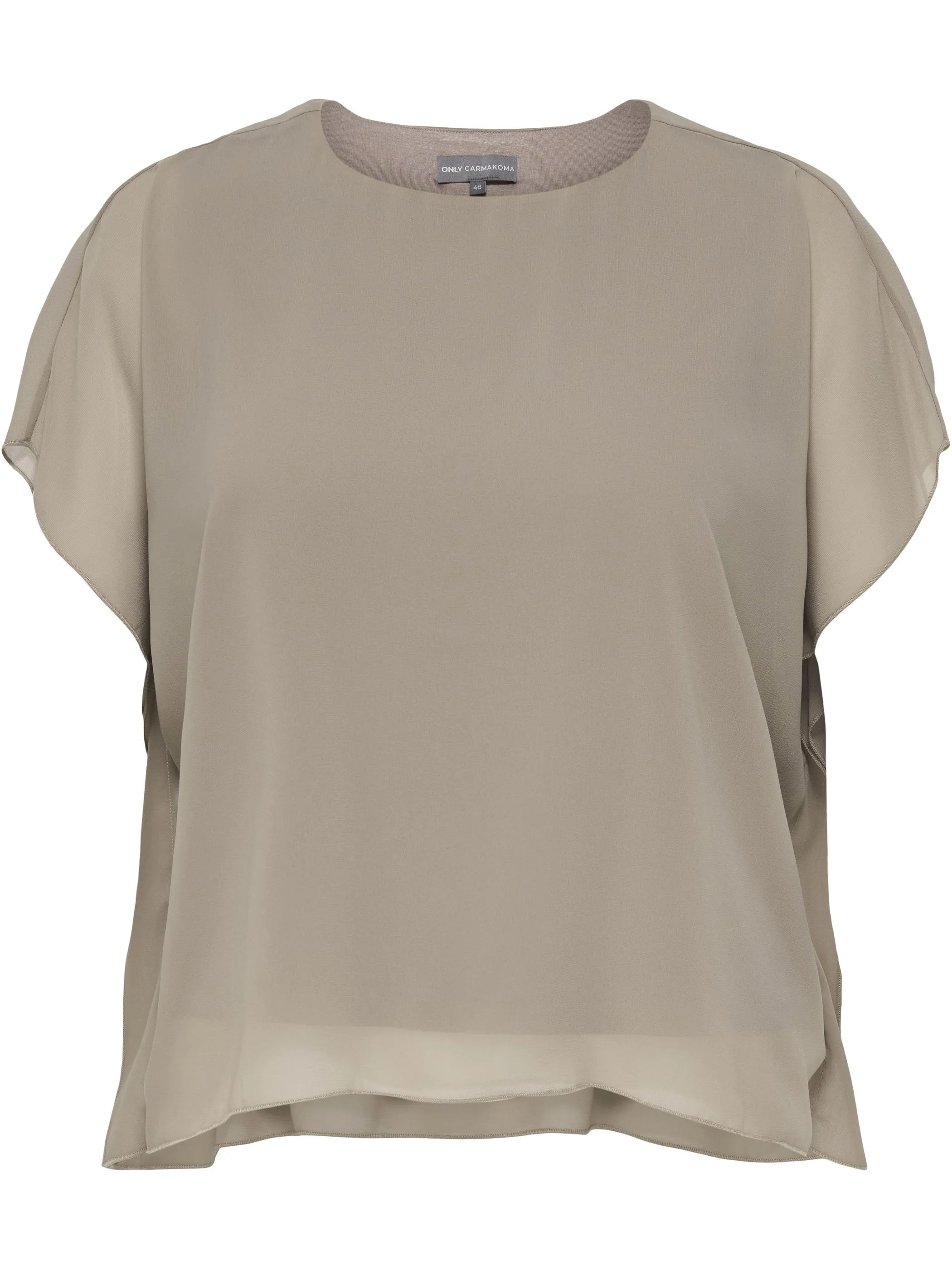 Only Carmakoma 15365535 CARCOKO SS O-NECK TOP Grau 918028 264895 5