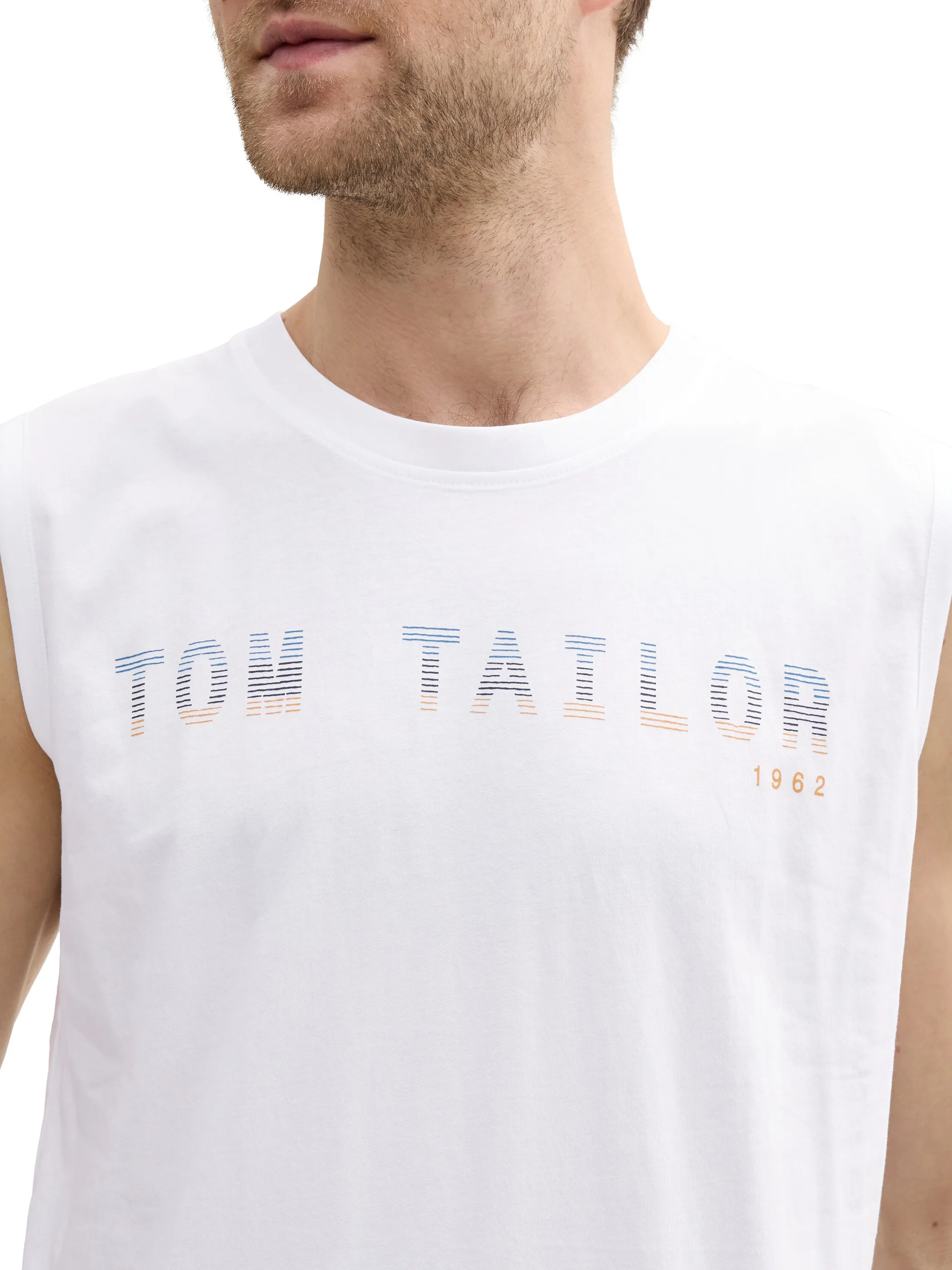 Tom Tailor 1046790 tanktop with print Weiß 910587 20000 3