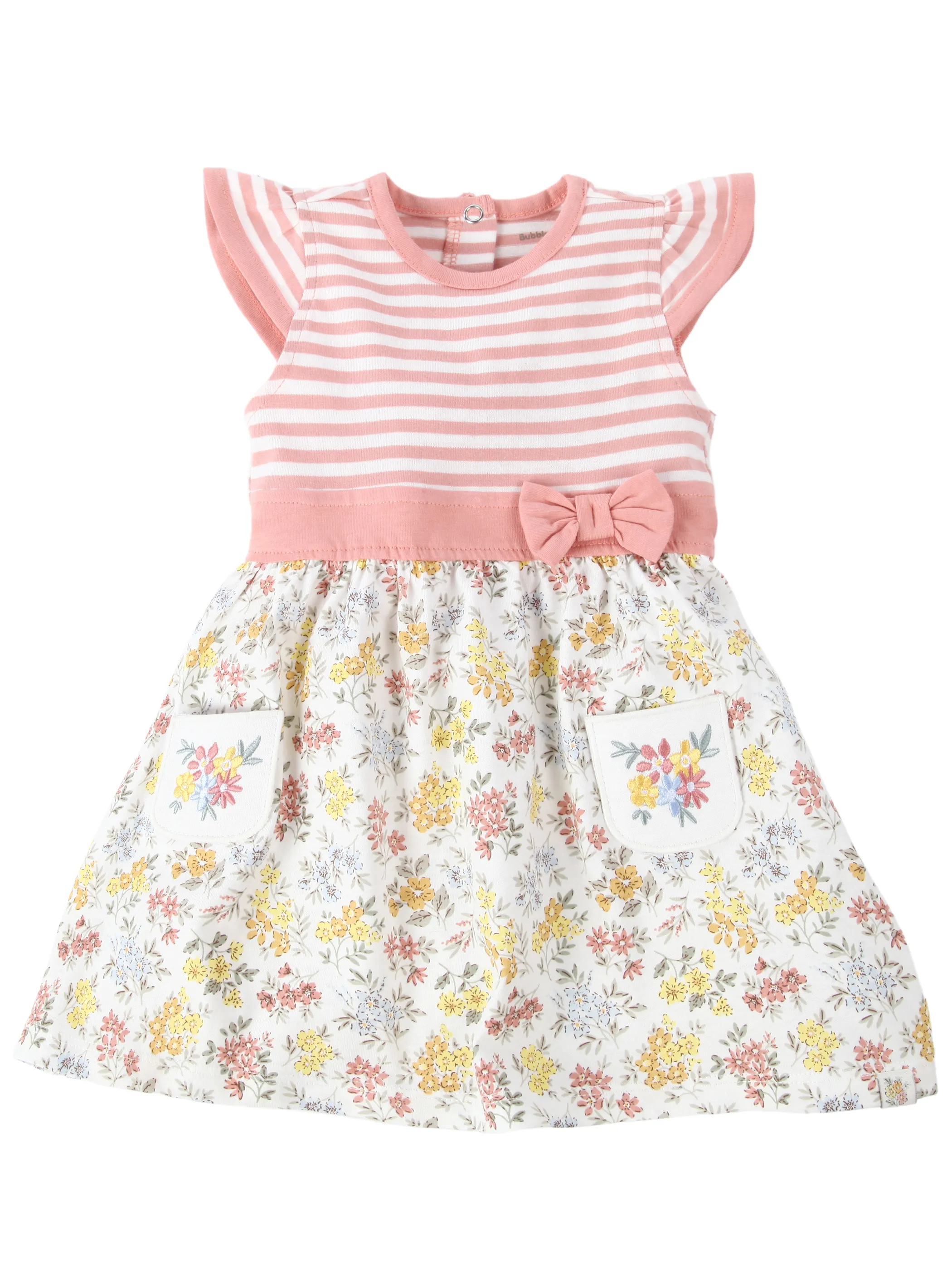 Bubble Gum BG Kleid mit Blumen AOP in weiß Weiß 921823 WE 1