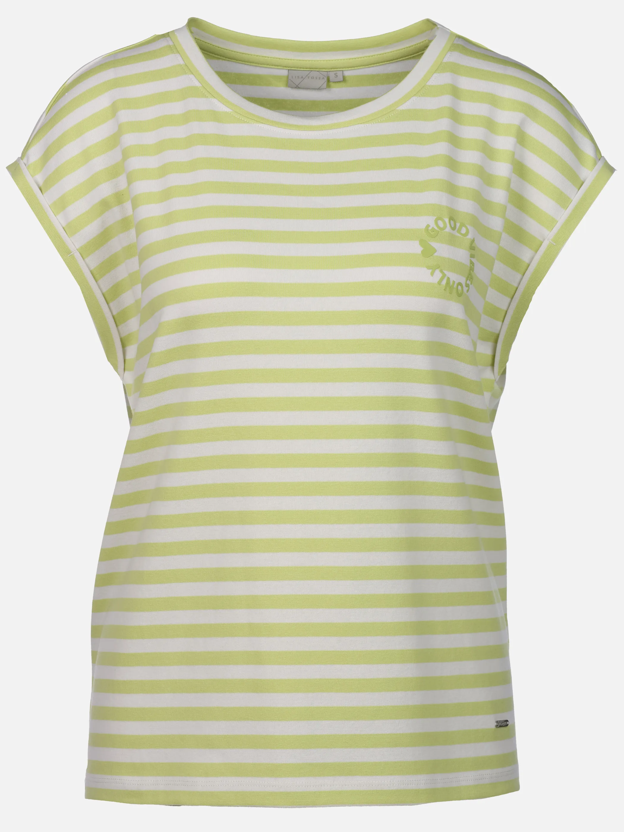 Lisa Tossa Da-T-Shirt, gestreift Grün 922250 LIME 1