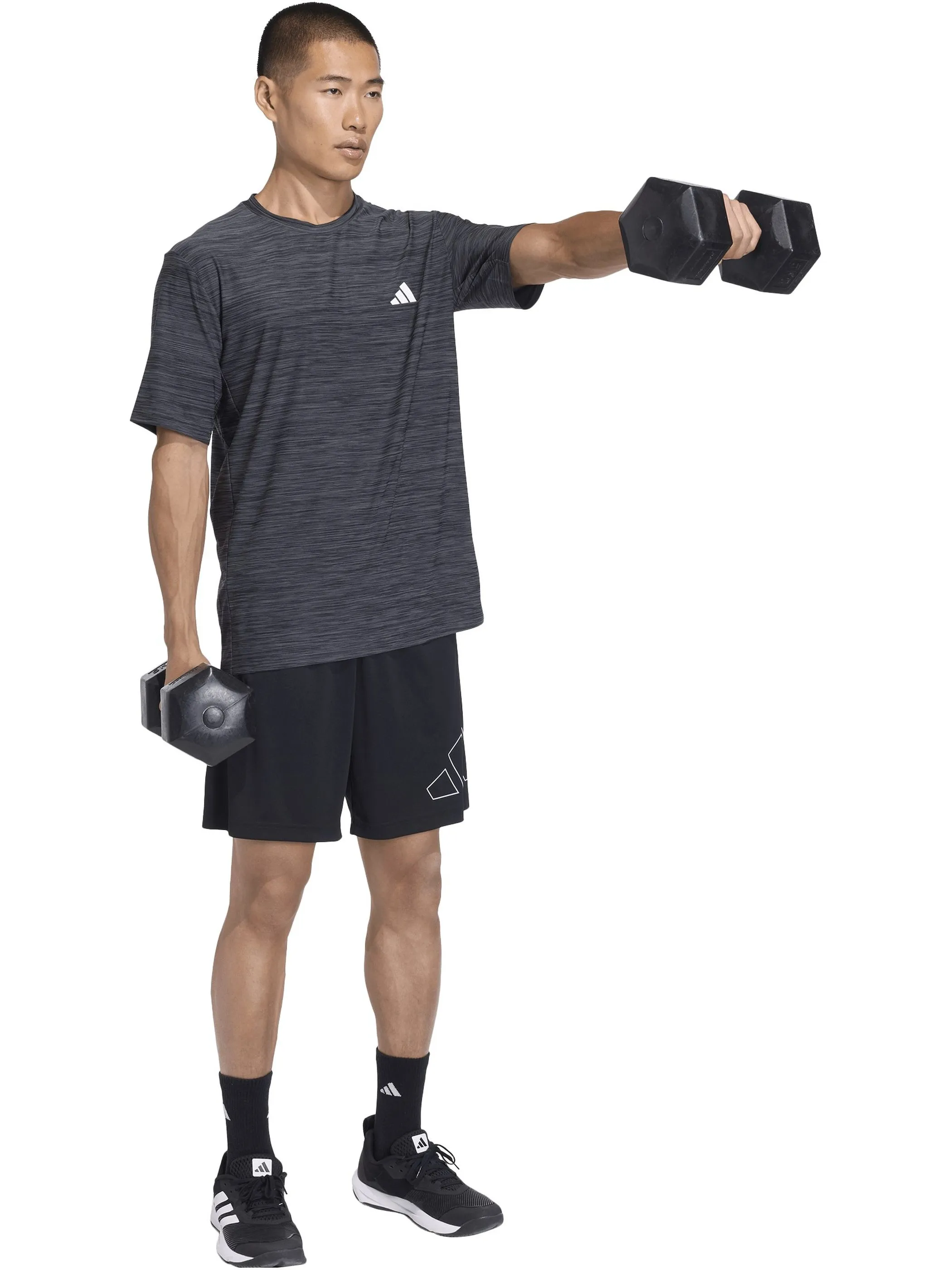 Adidas KA5496 He-Trainingsshirt WE FLEX TEE Schwarz 923736 000