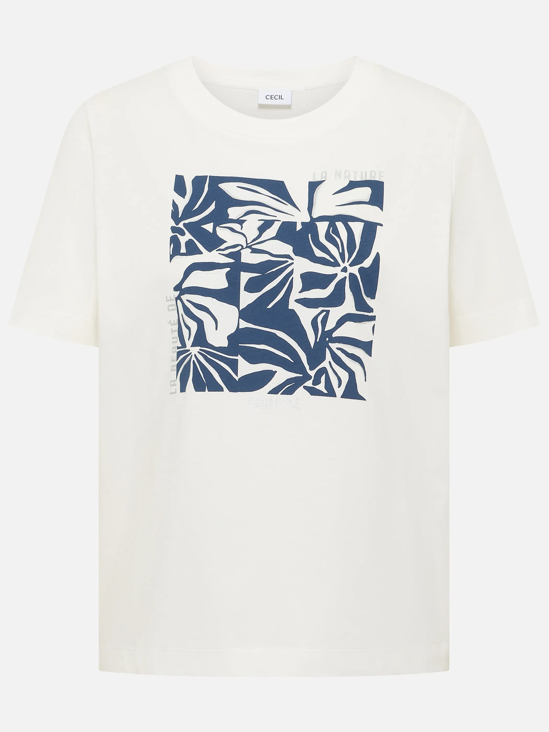 Cecil B324824 TOS Flower FP Shirt Weiß 926367 33474 3