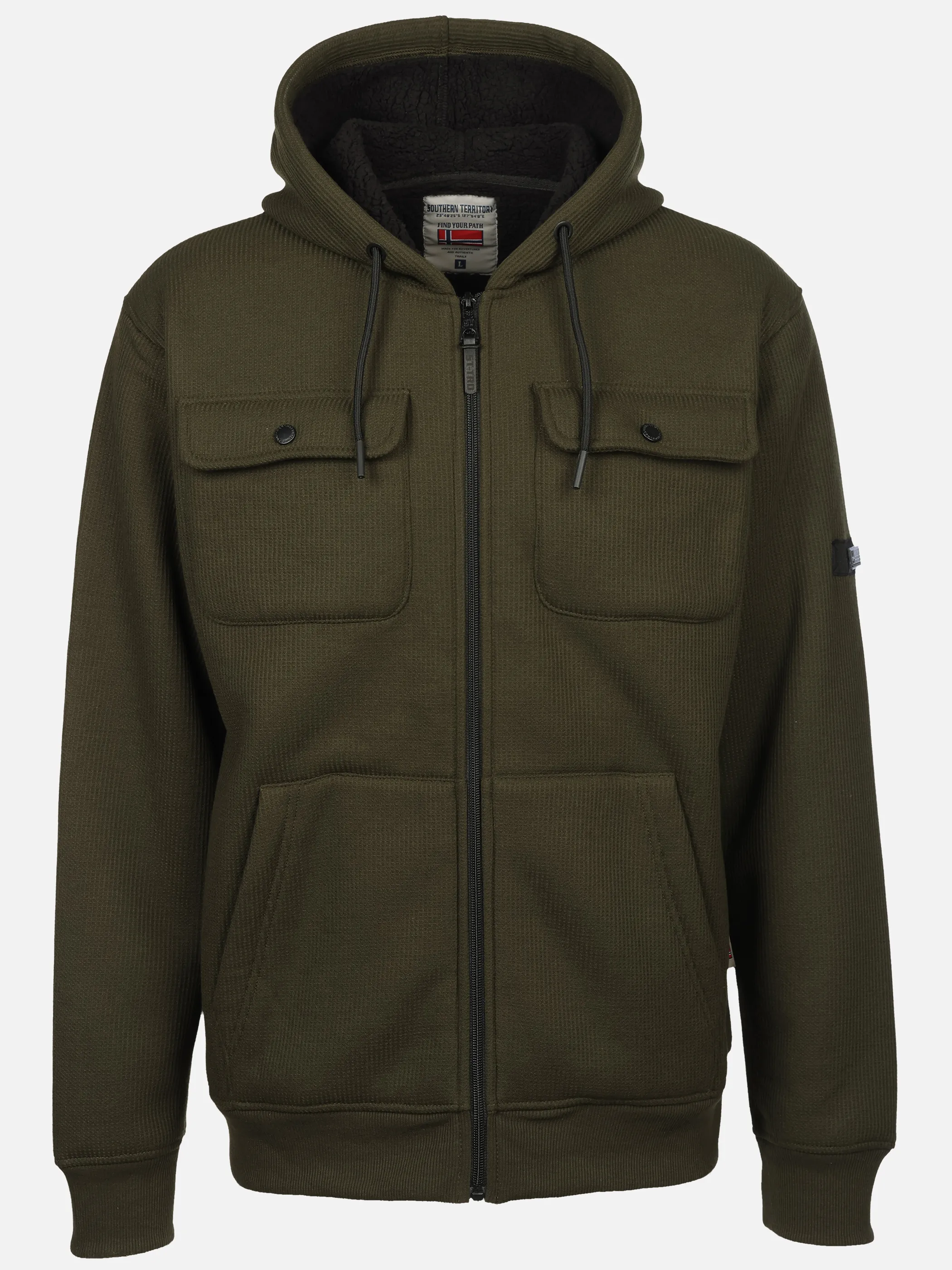 Southern Territory He. Sweatjacke wattiert batch Oliv 930675 OLIVE 1