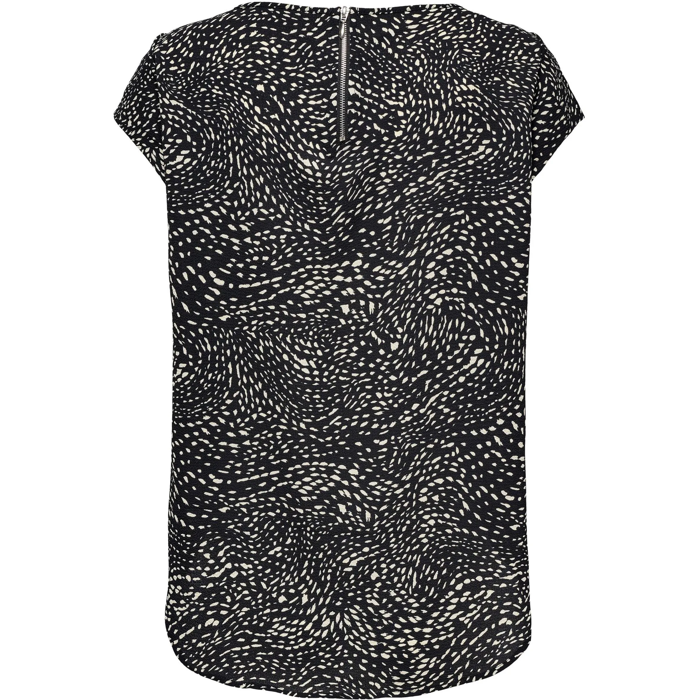 Only 15161116 onlVIC SS AOP TOP NOO Schwarz 806232 177911113 2