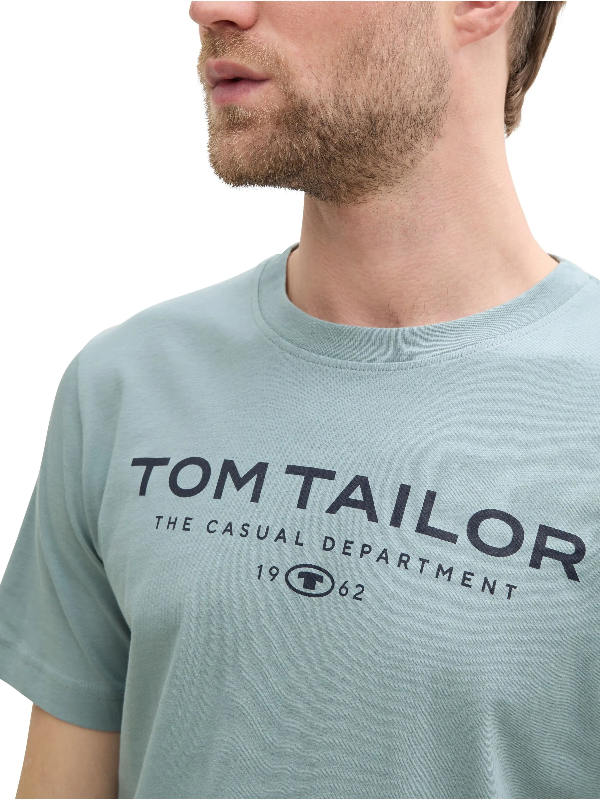 Tom Tailor 1045773 t-shirt with print Grau 905884 27475 4
