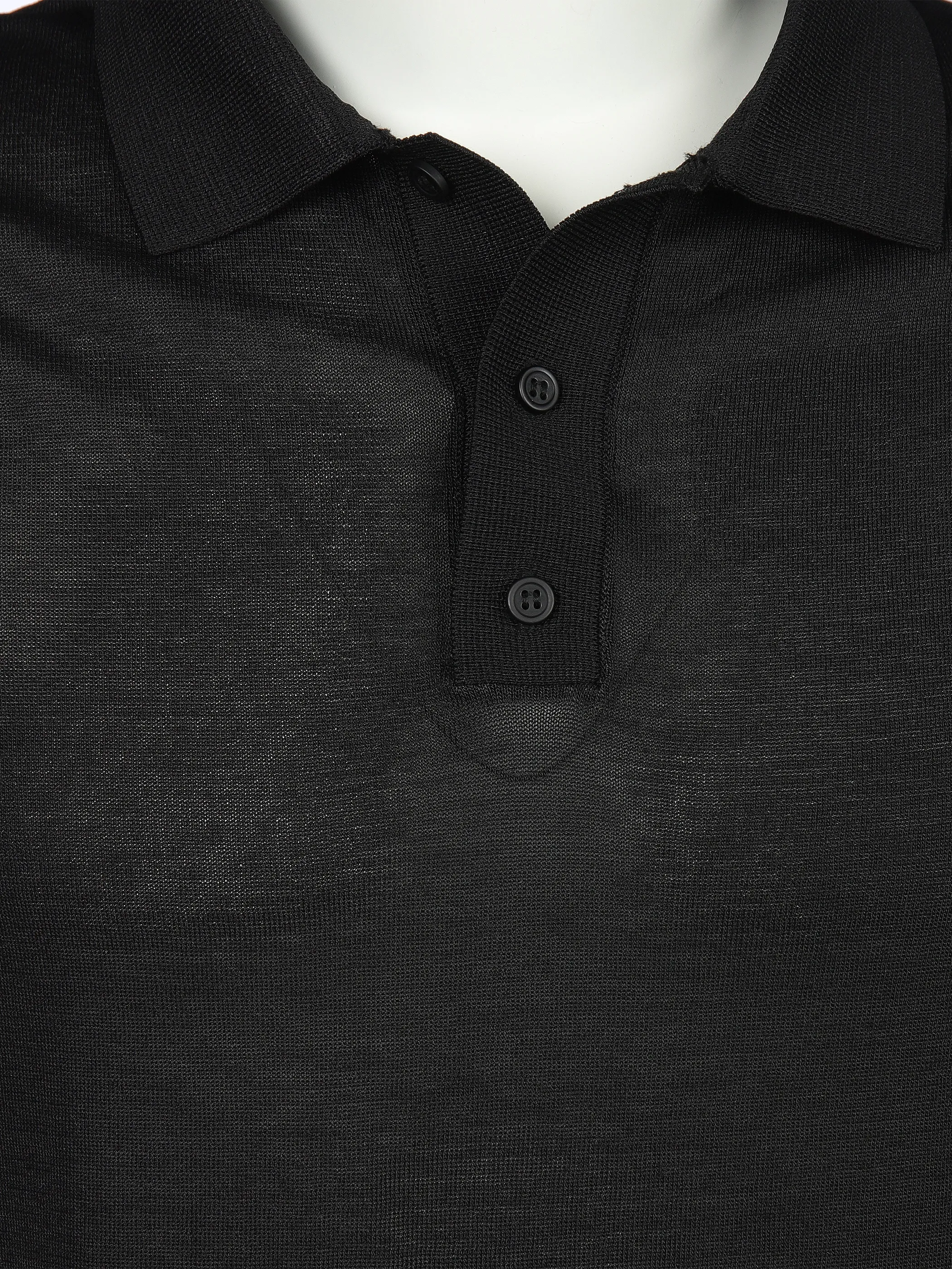 IX-O YF He-Strick Poloshirt Schwarz 909844 BLACK 3