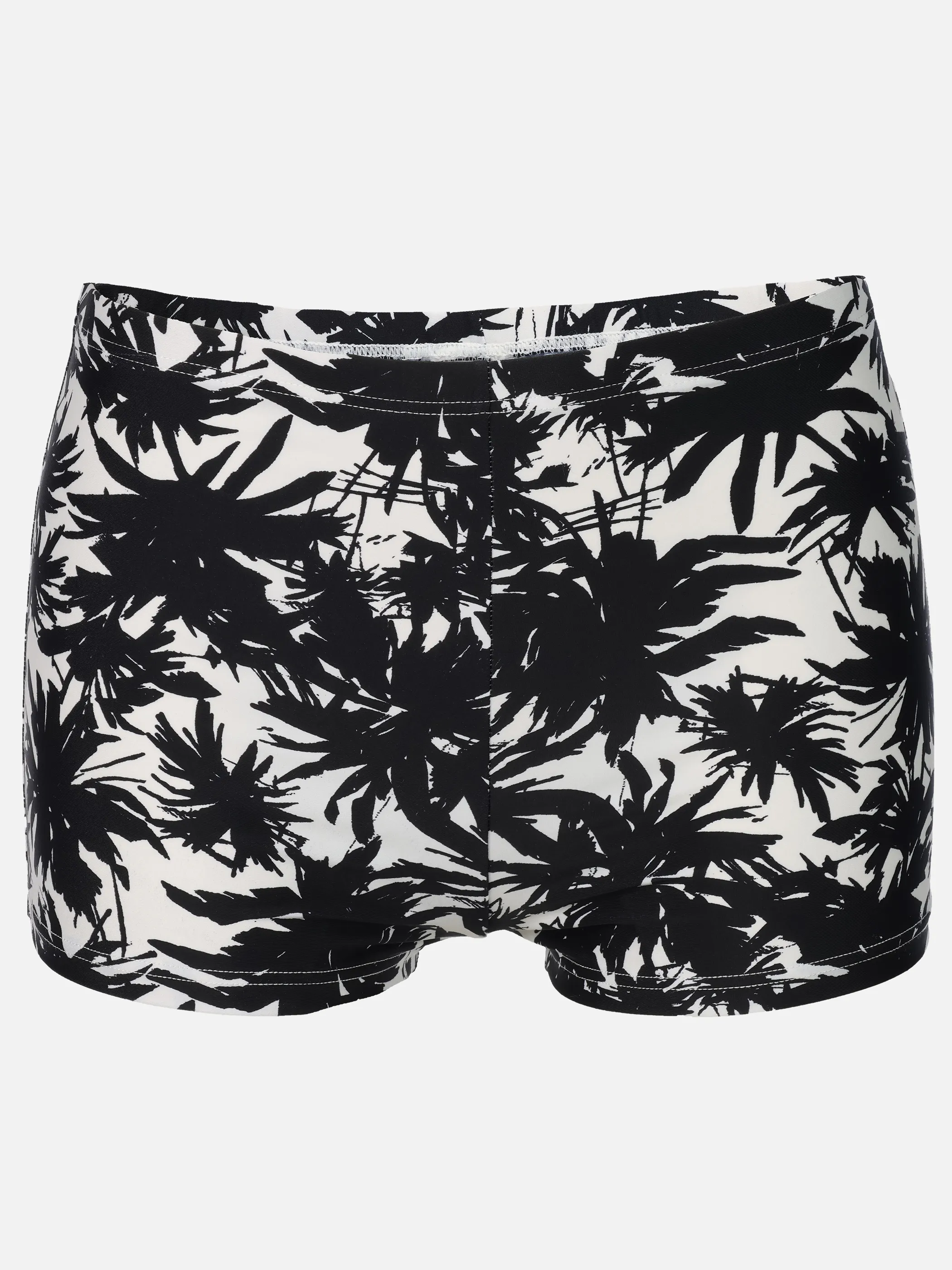Grinario Sports Da-Bikini Shorts, AOP Palmen Schwarz 922587 BLACK/WHIT 1