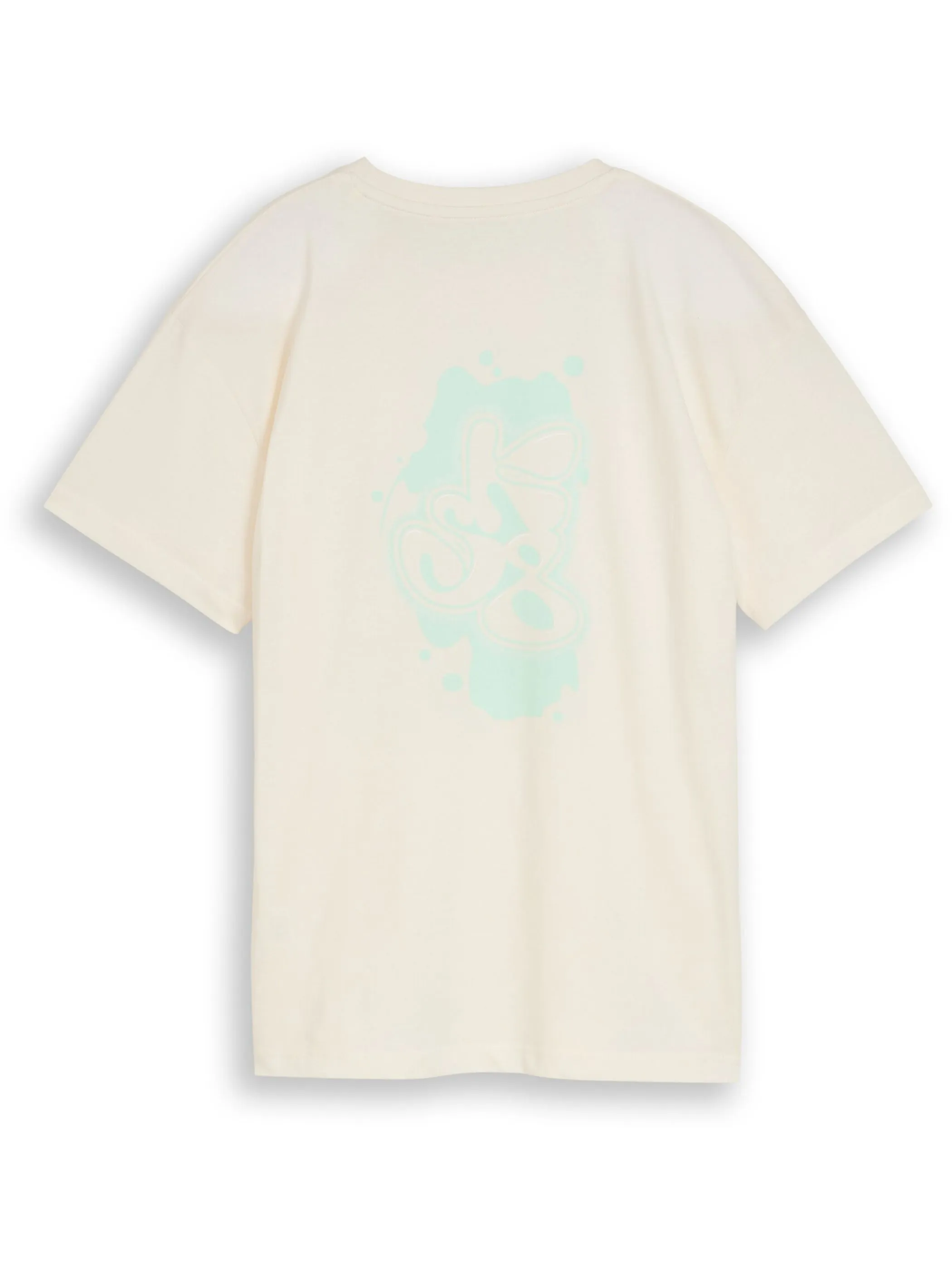 Tom Tailor 1049784 oversize printed t-shirt Weiß 928054 12906 2