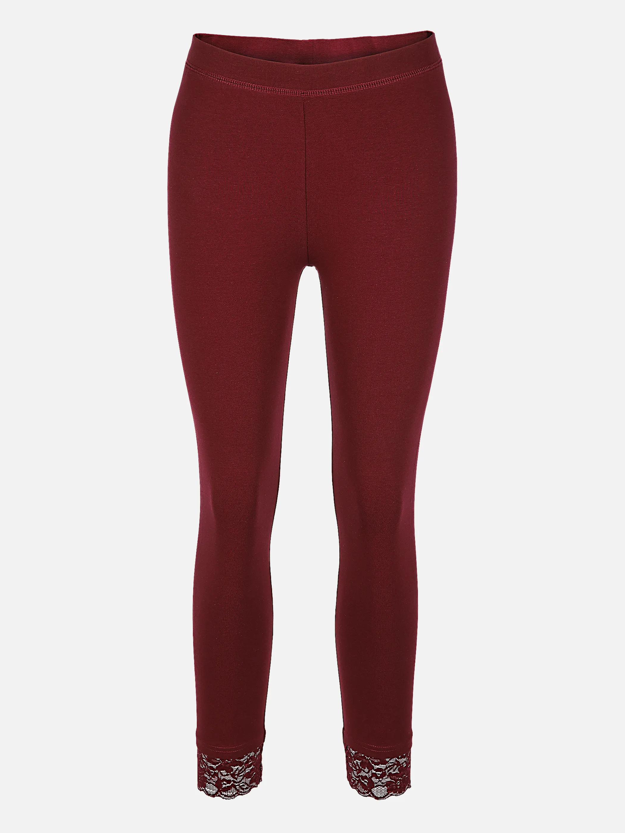 Sure Da-Capri-Leggings m. Spitze Rot 851268 DARK CHILI 1