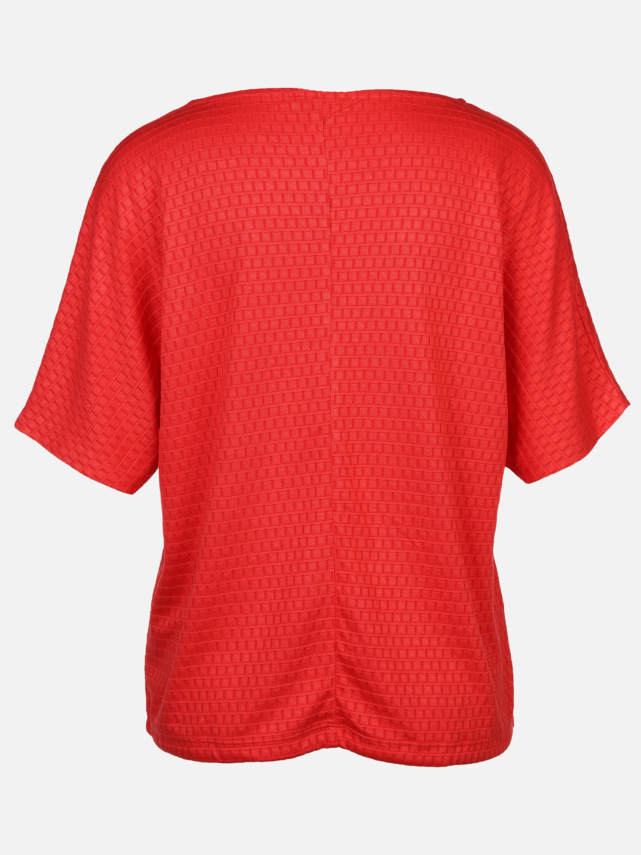 Sure Da-Struktur-Jacquard-Shirt Rot 889313 TOMATO 2