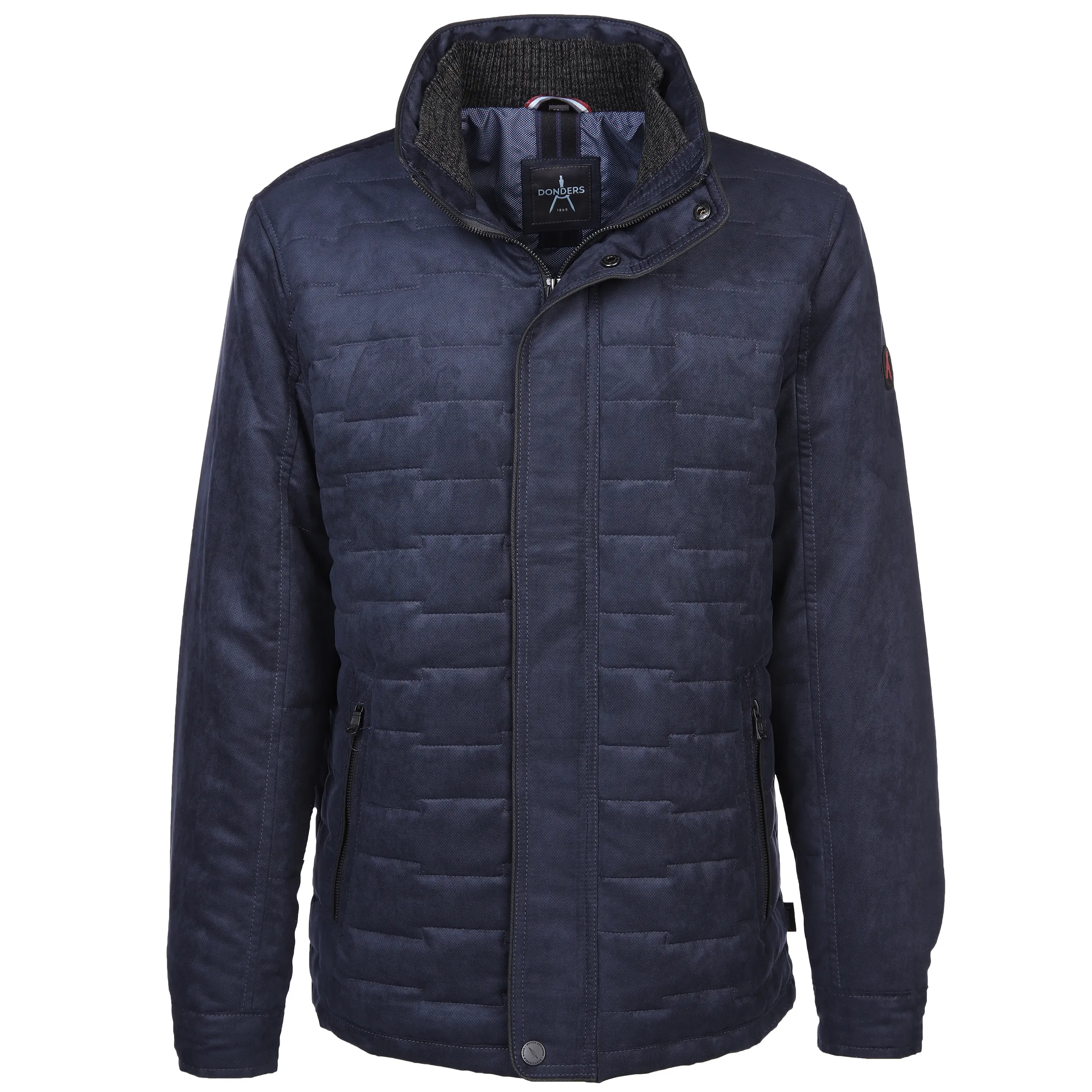 Jim Spencer He. Jacke wattiert printed Blau 887905 NAVY 1 Jim Spencer He. Jacke wattiert printed Blau 887905 NAVY 1