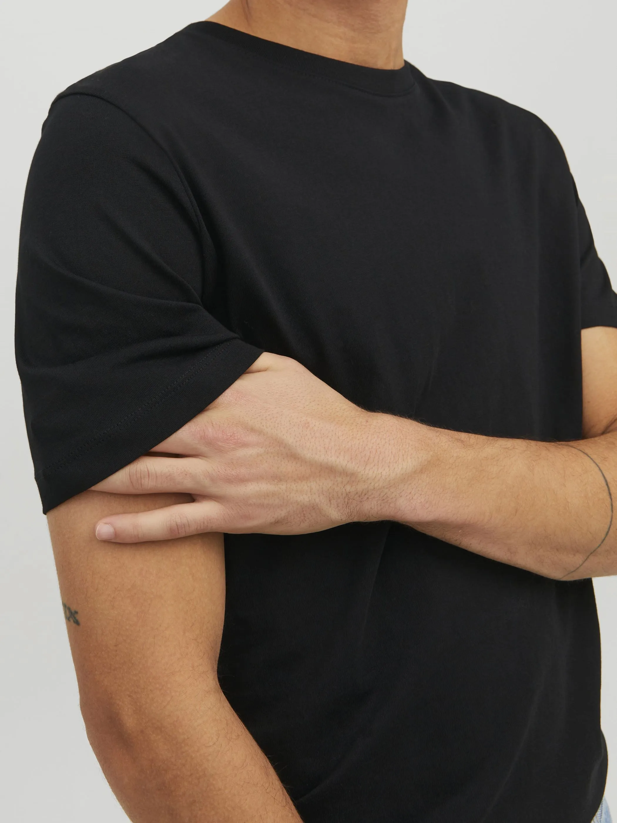 Jack Jones 12156101 JJEORGANIC BASIC TEE Schwarz 865548 178012001 5