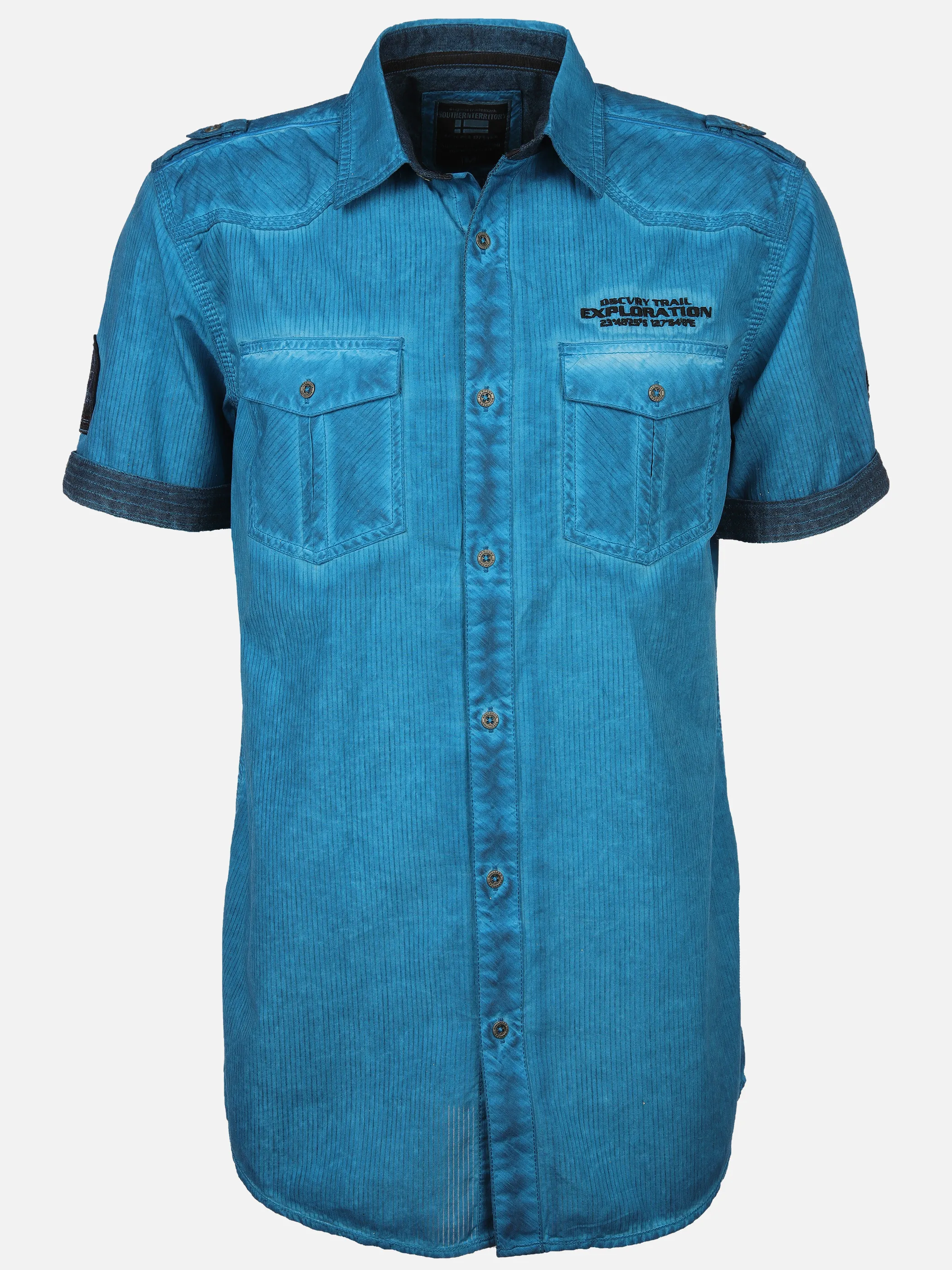 Southern Territory He. Freizeithemd 1/2 Arm oilwash Türkis 906577 AQUA 1 Southern Territory He. Freizeithemd 1/2 Arm oilwash Türkis 906577 AQUA 1