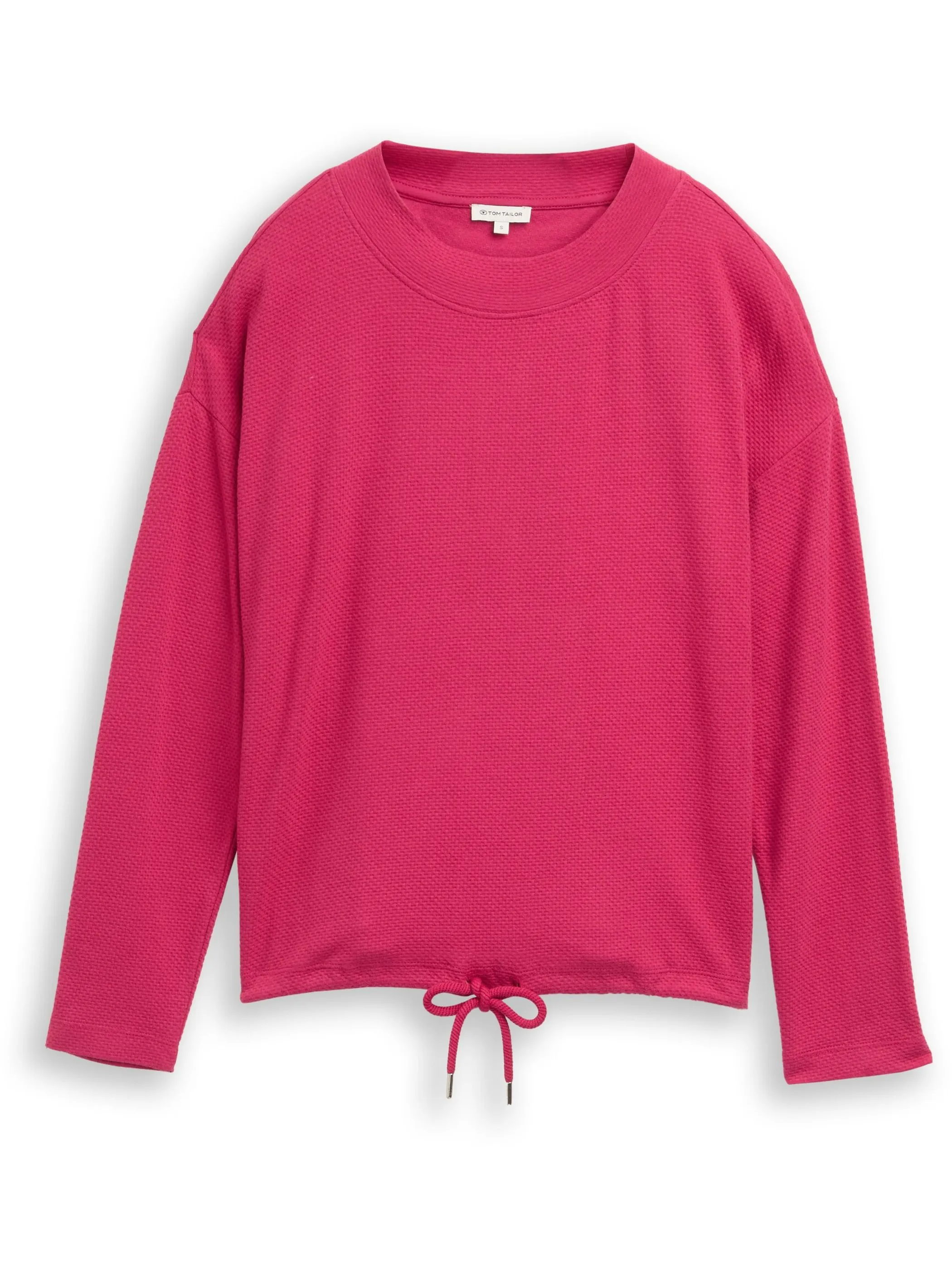 Tom Tailor 1049036 Sweatshirt basket rib Pink 918874 15234 1