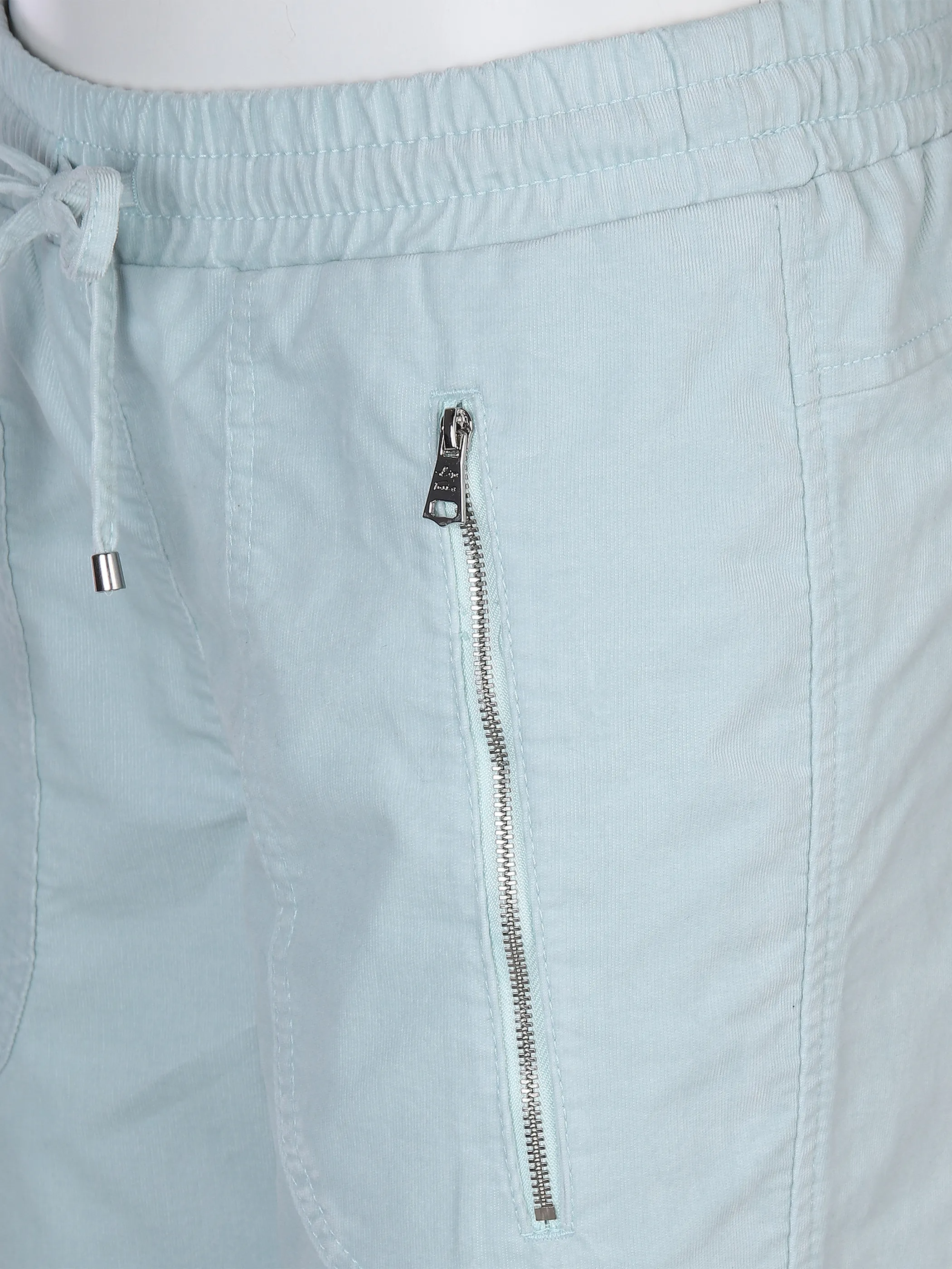 Lisa Tossa Da-Kord-Samthose m.Zippertasch Blau 867027 EISBLAU 3