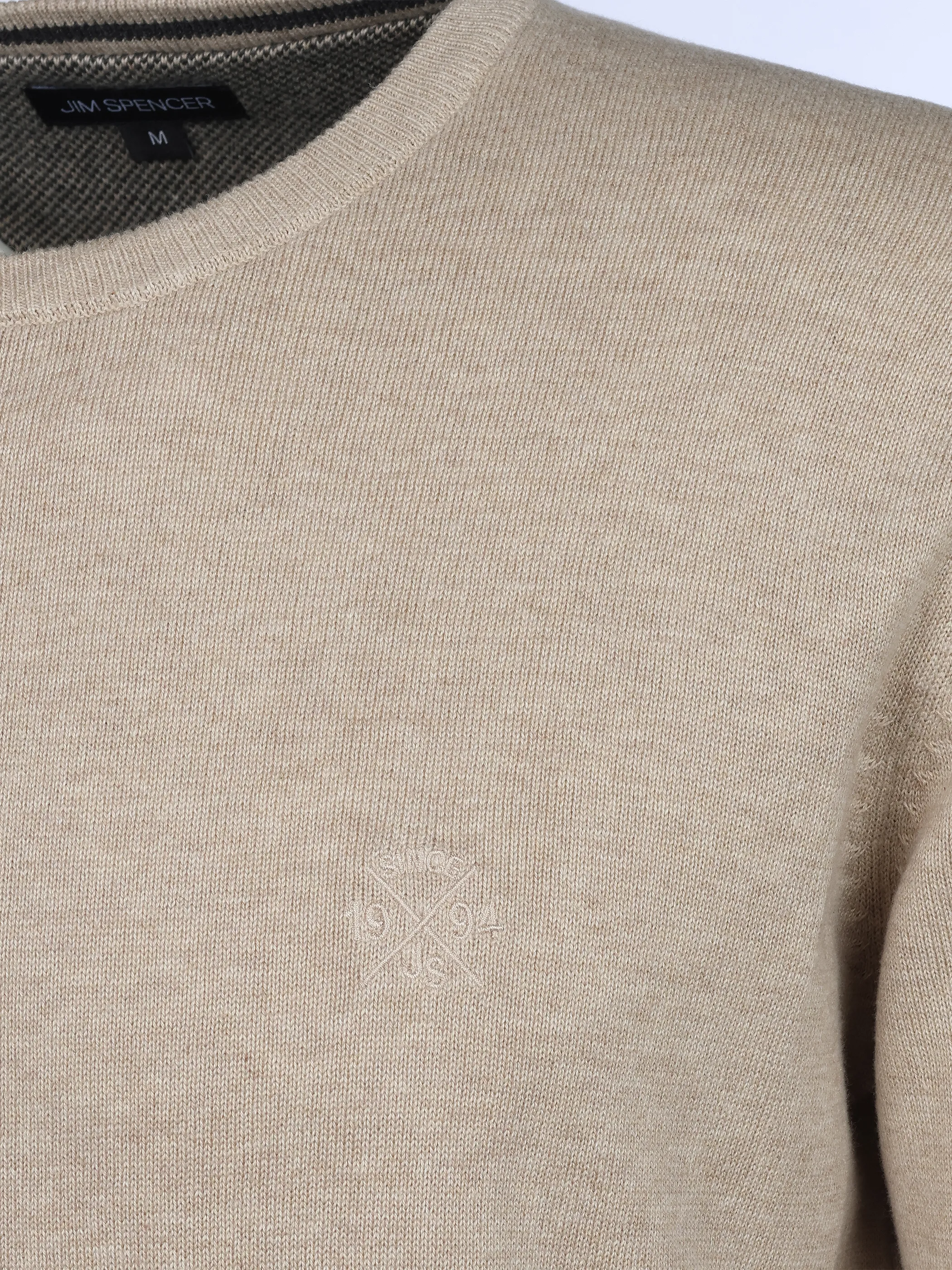 Jim Spencer He. Pullover Seasonal Beige 930160 BEIGE MEL 3