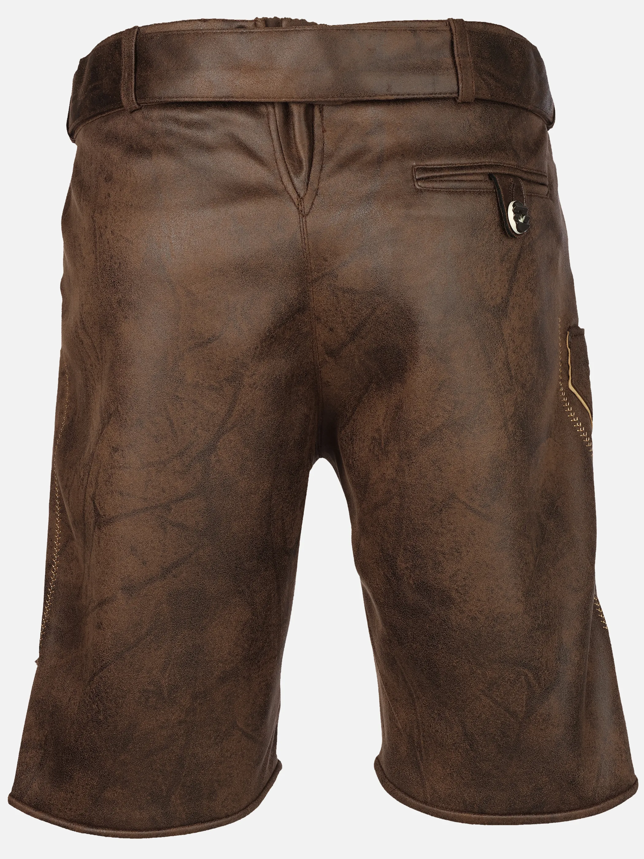Brandl Tracht He. Trachtenhose PU mit Gürtel Braun 931536 BRAUN 2