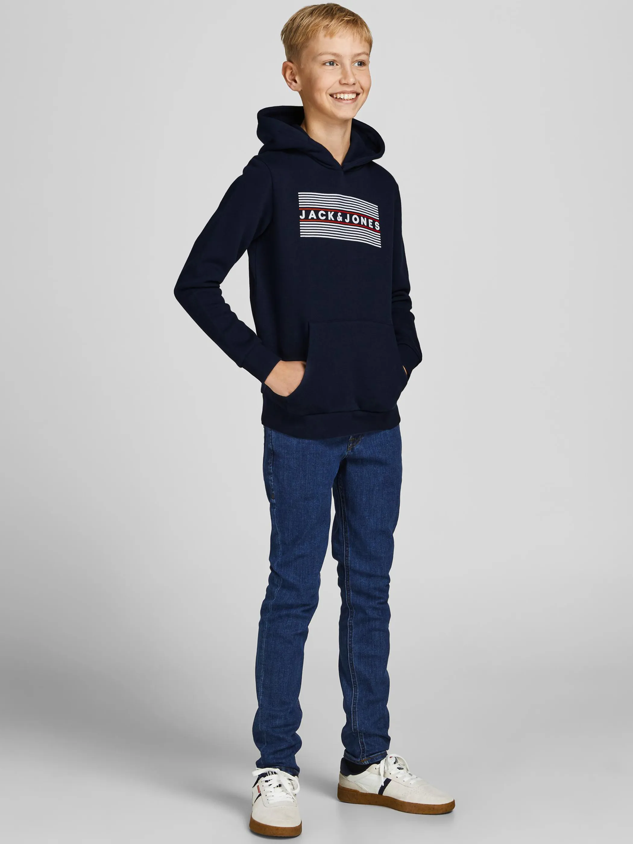 Jack&Jones Junior 12152841 JJECORP LOGO SWEAT HO Blau 847246 175876008 4 Jack&Jones Junior 12152841 JJECORP LOGO SWEAT HO Blau 847246 175876008 4