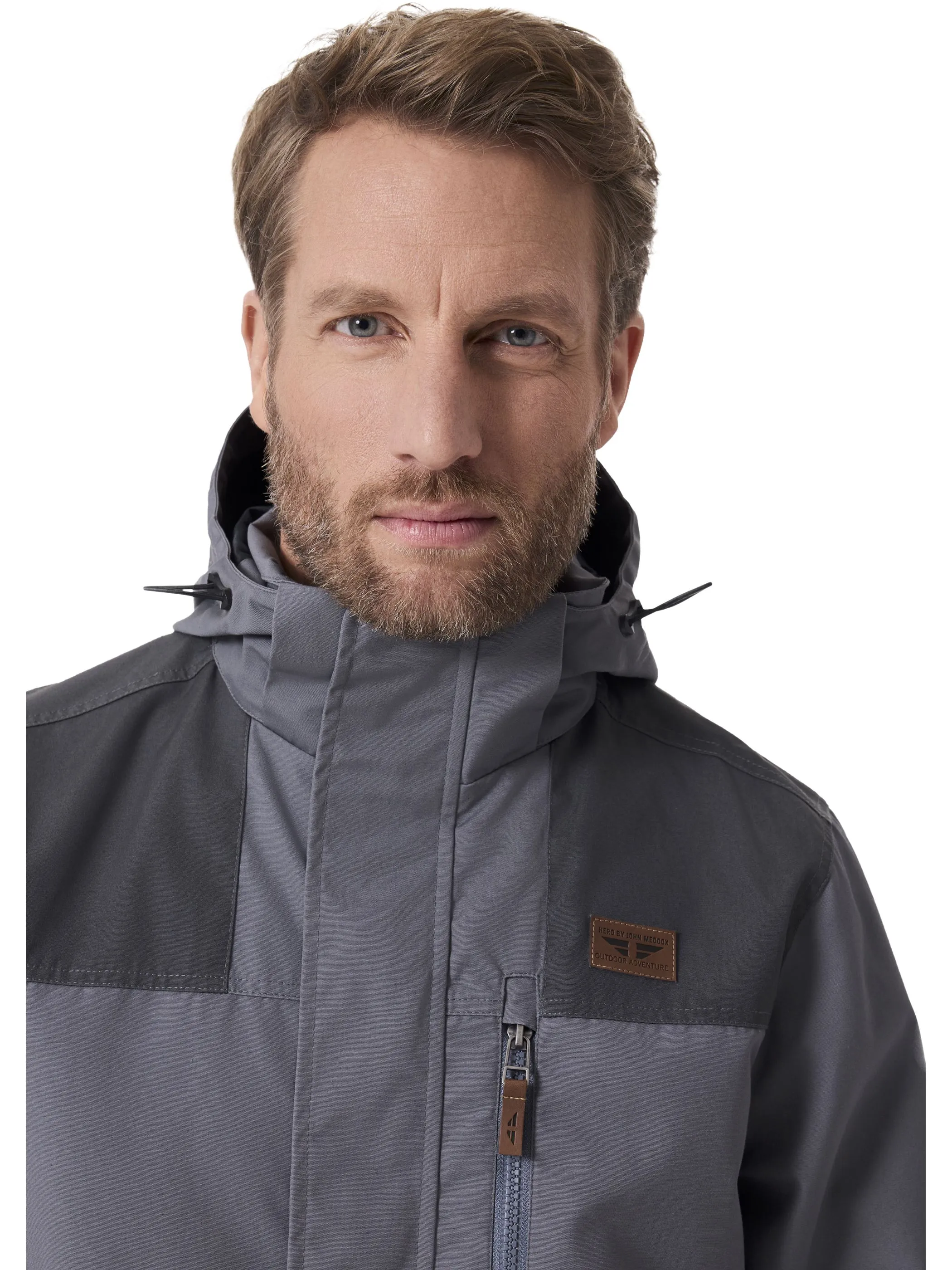 HERO by John Medoox 72110010006146 He-Outdoorjacke "Jaden" Grau 913876 6146 3