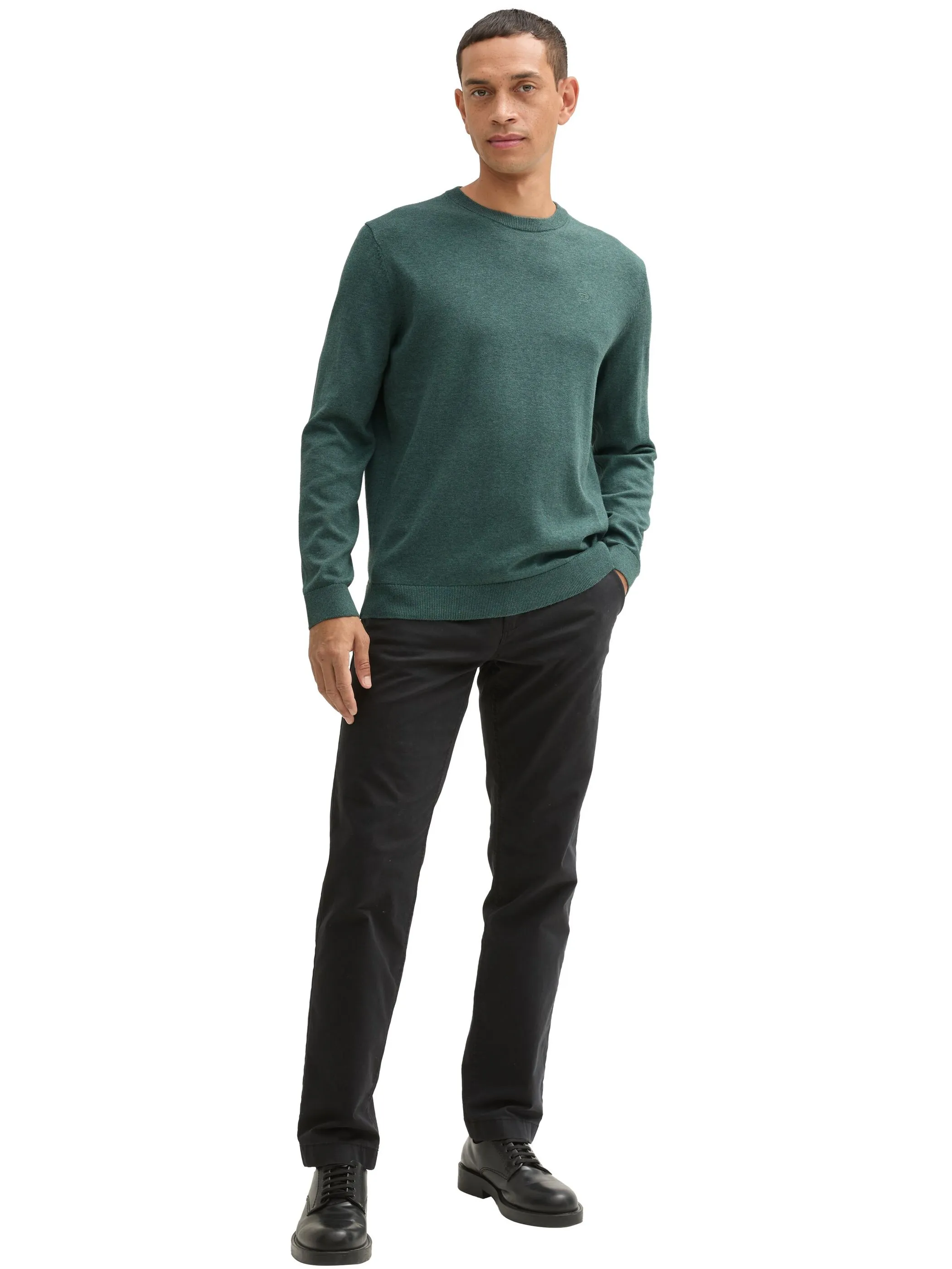 Tom Tailor 1039805 NOS basic crewneck knit Grün 898460 30358 4 Tom Tailor 1039805 NOS basic crewneck knit Grün 898460 30358 4