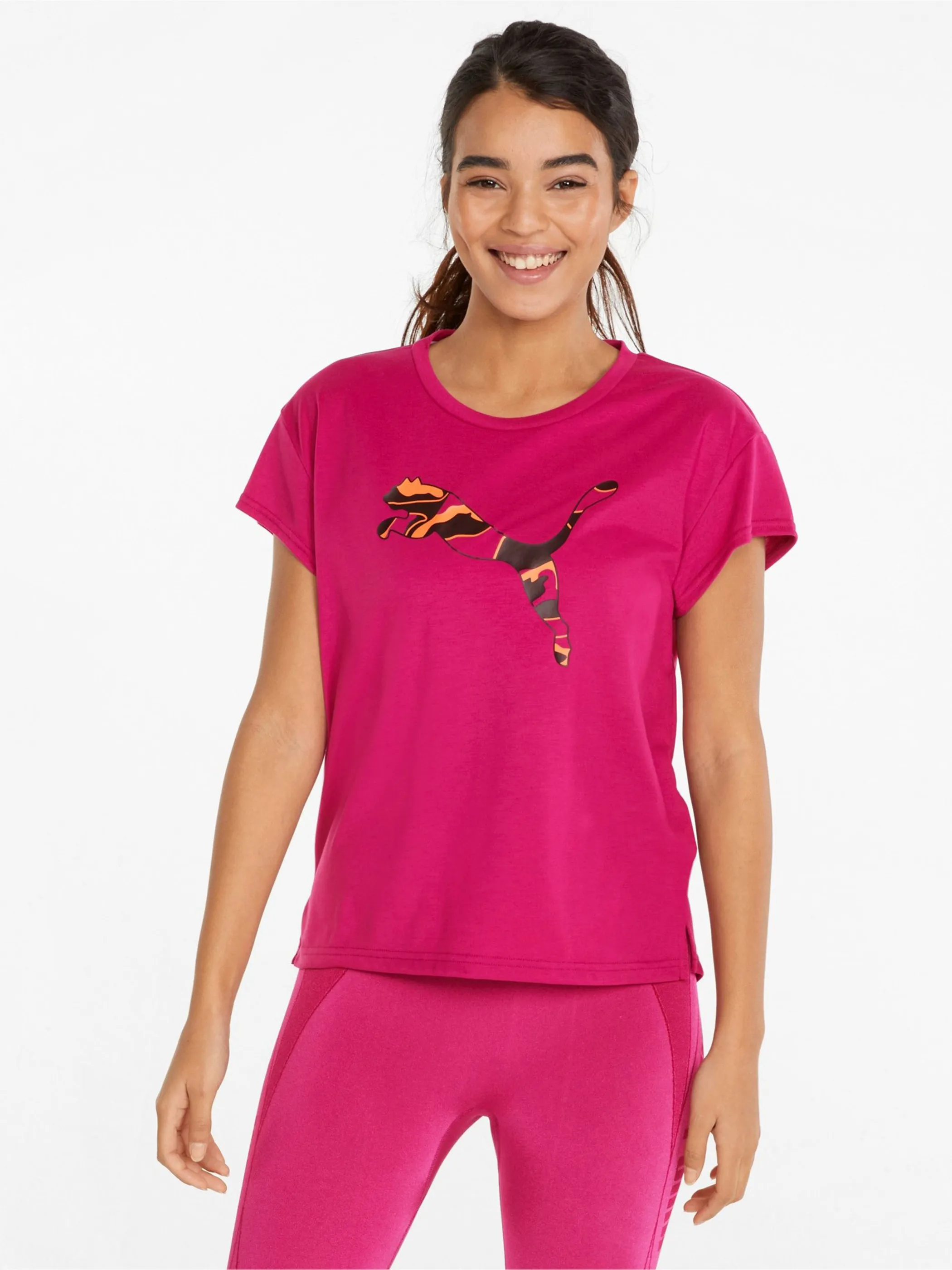 Puma 847100 Da-T-Shirt, gr. Puma Lo Pink 859763 14 4