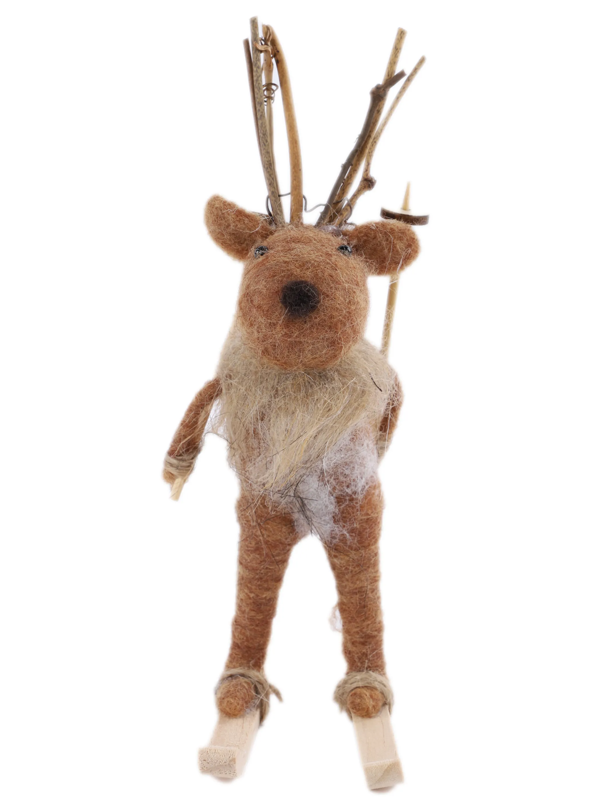 Weihnachten Rentier mit SKi H. 14,5cm Braun 866240 BRAUN/NATU 1 Weihnachten Rentier mit SKi H. 14,5cm Braun 866240 BRAUN/NATU 1