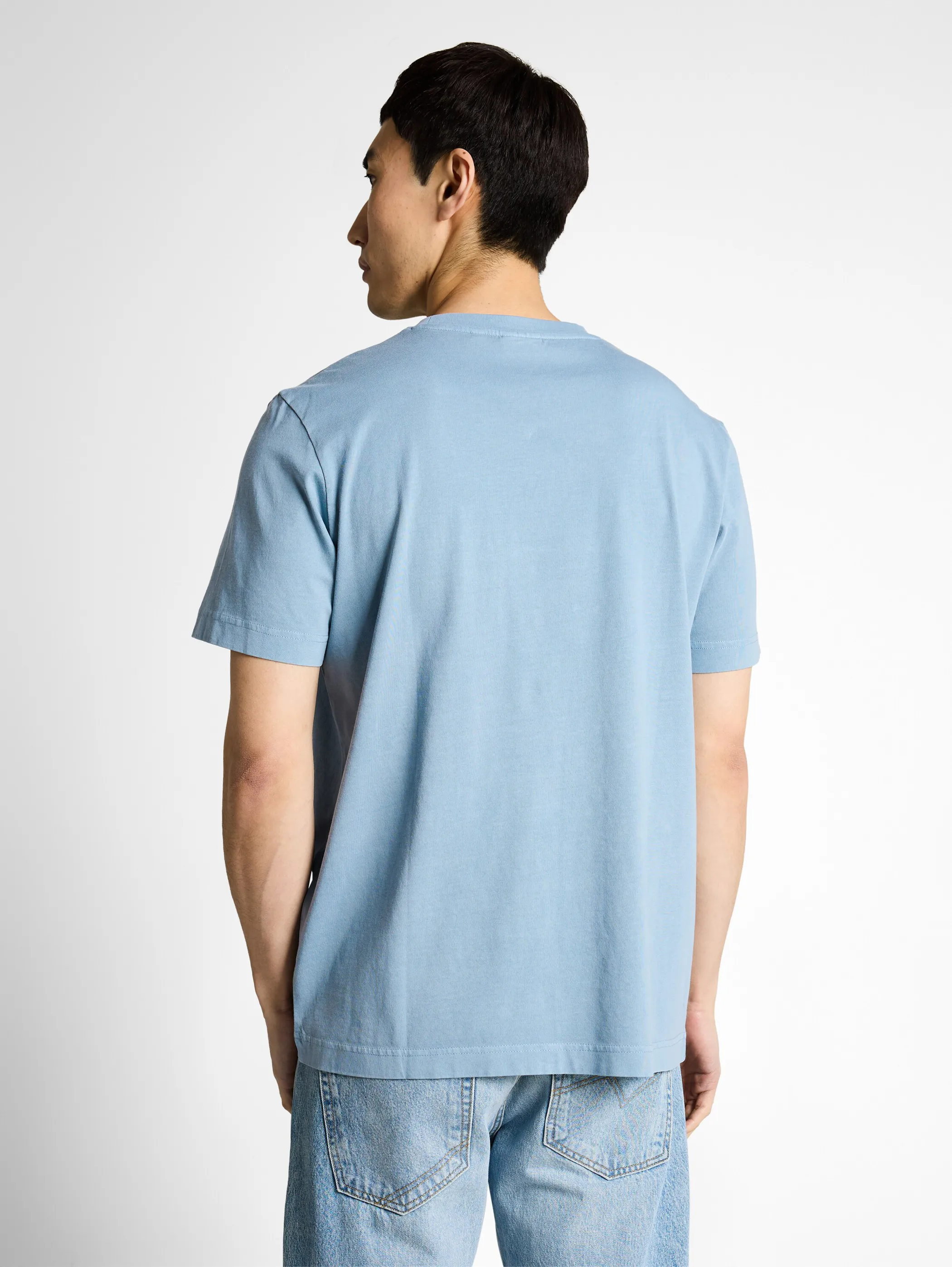 Tom Tailor 1050582 garment dye t-shirt with pocket Blau 922111 39441 2