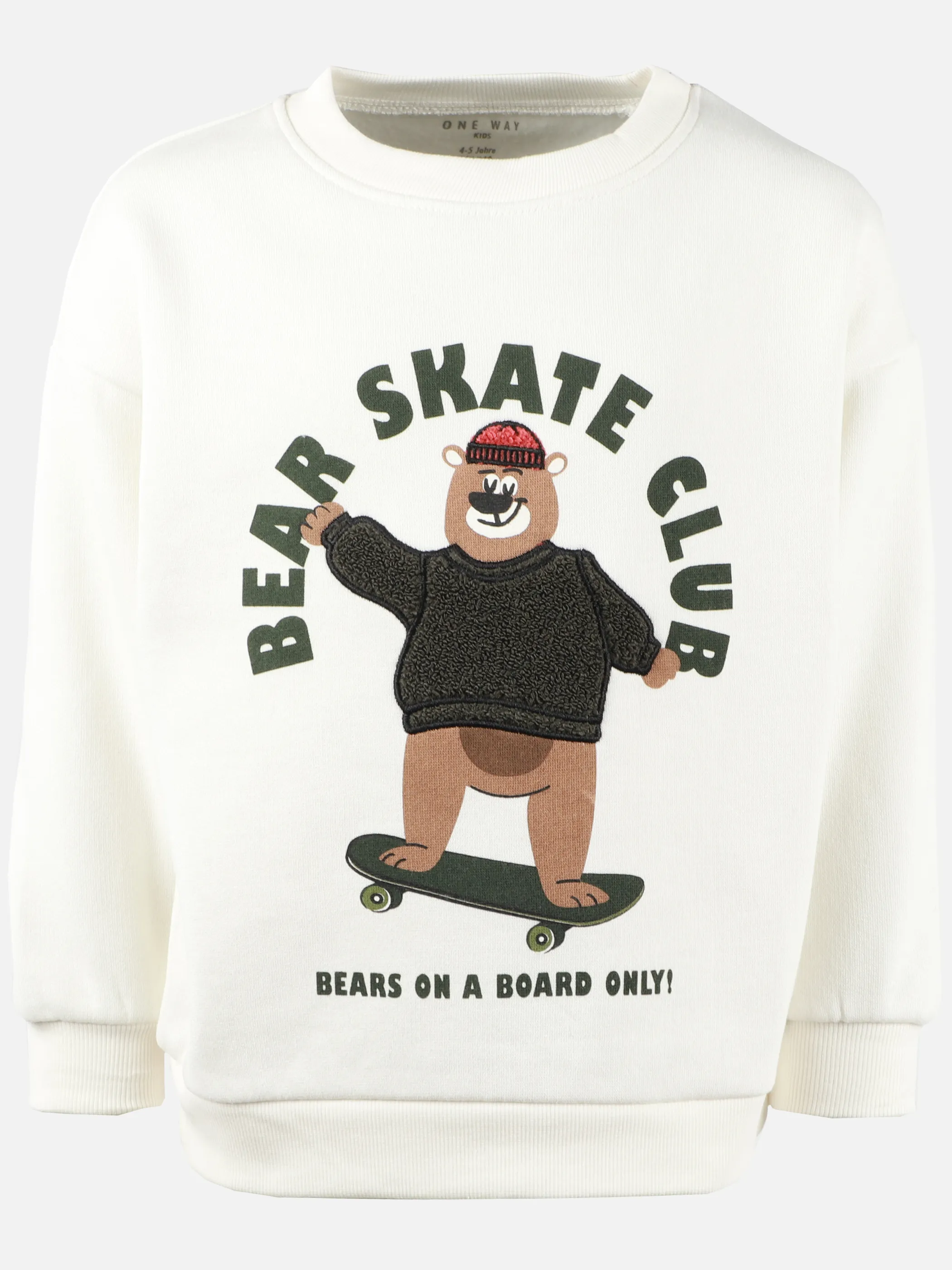 One Way KJ Sweatshirt mit Bären Print in weiß Weiß 913487 WEIß 1